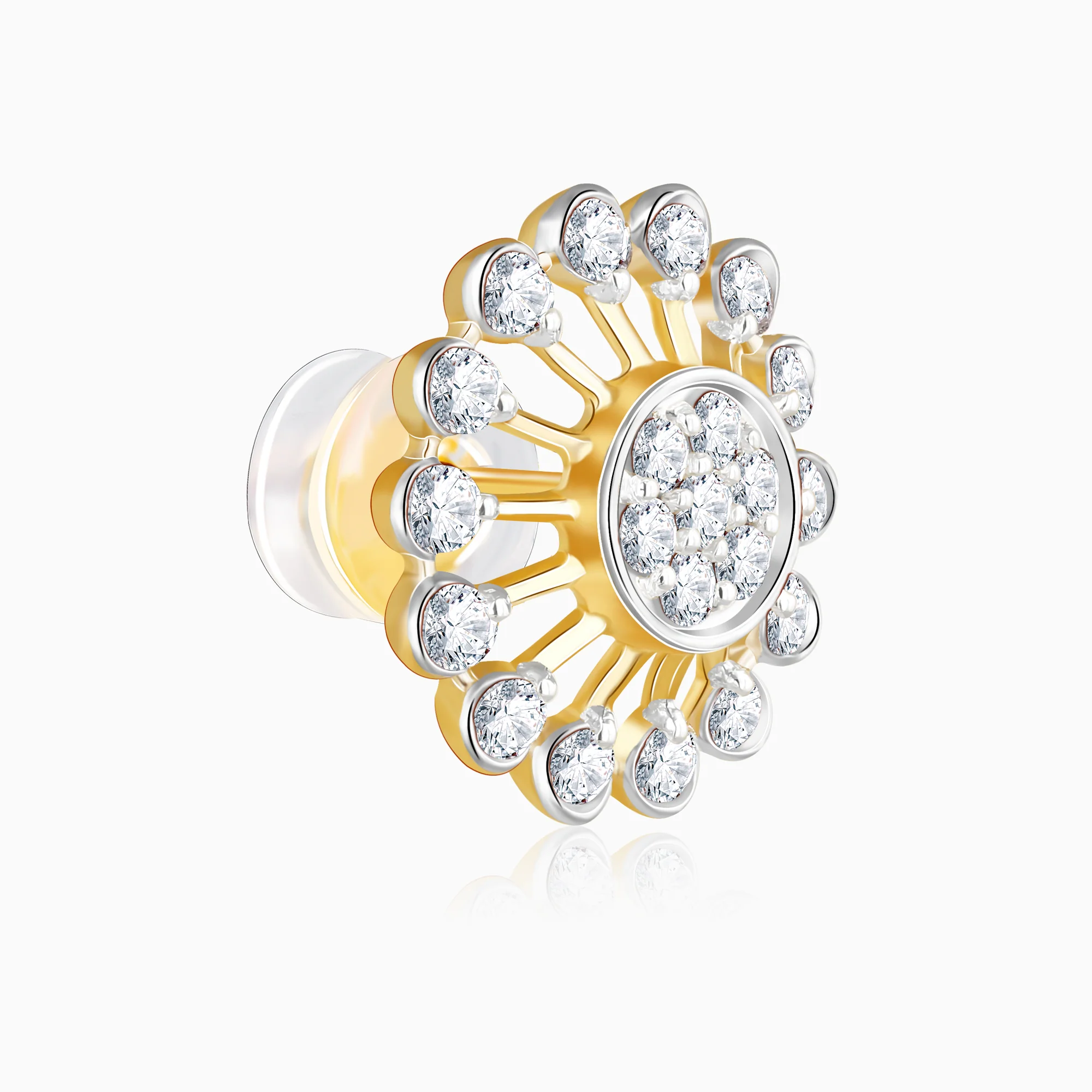 Gold Sparkler Diamond Earrings - Image 4