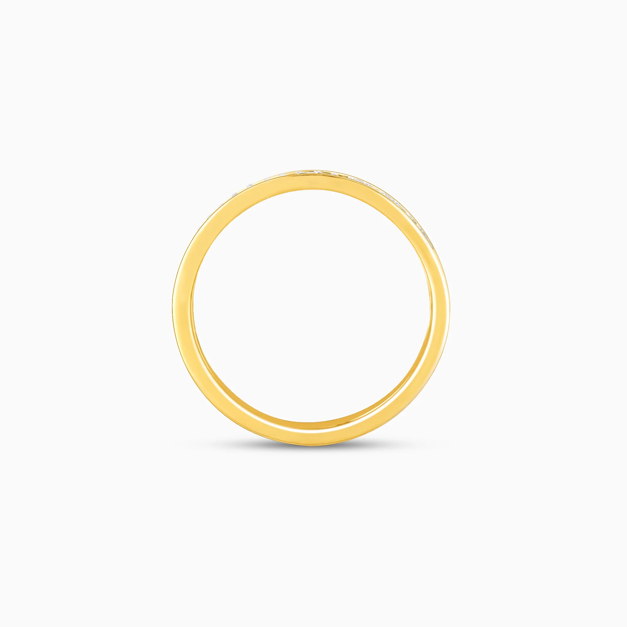 Gold Wavy Elegance Diamond Ring - Image 5