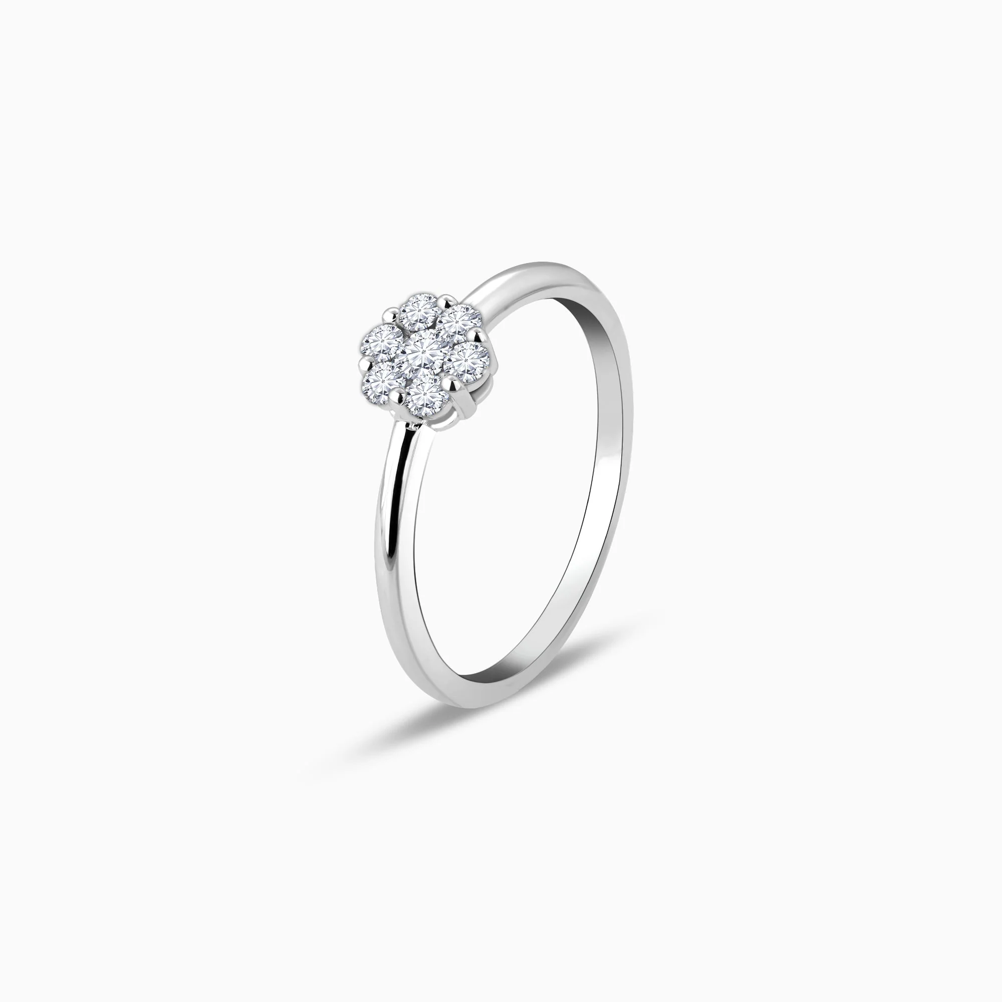 White Gold Tender Romance Diamond Ring - Image 4