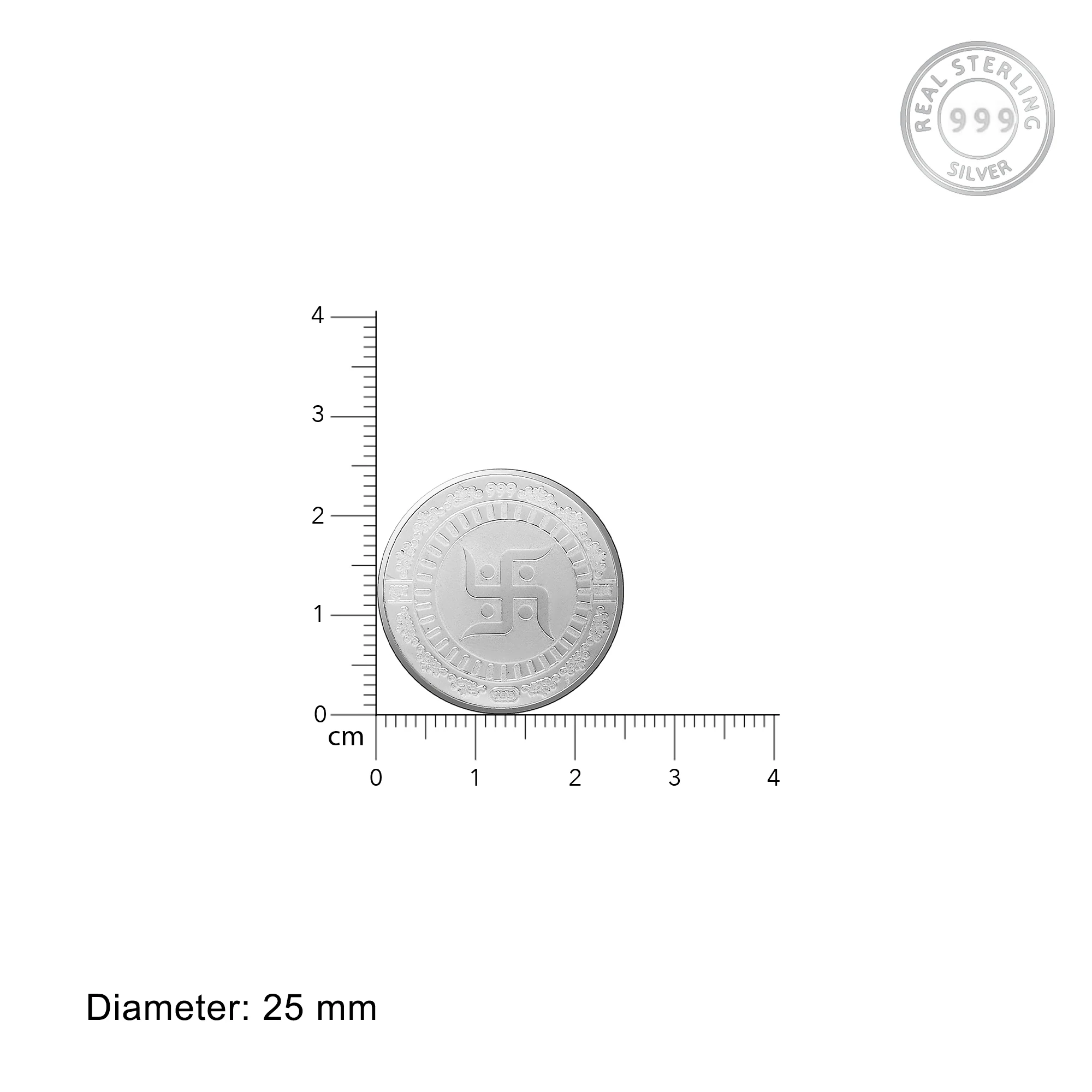 999 Silver Coin - Swastika (5g) - Image 3