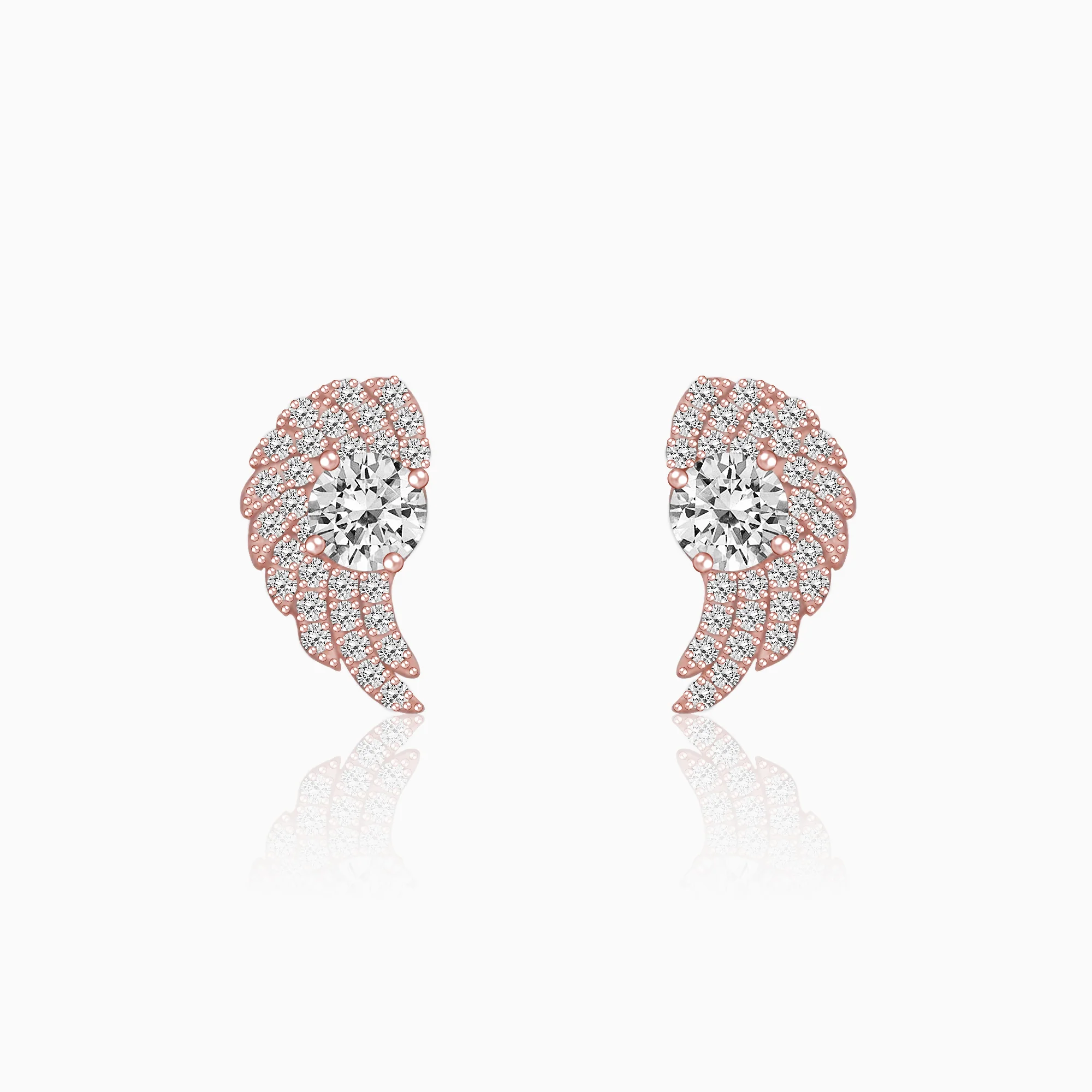 Aayesha’s Rose Gold Wing Studs