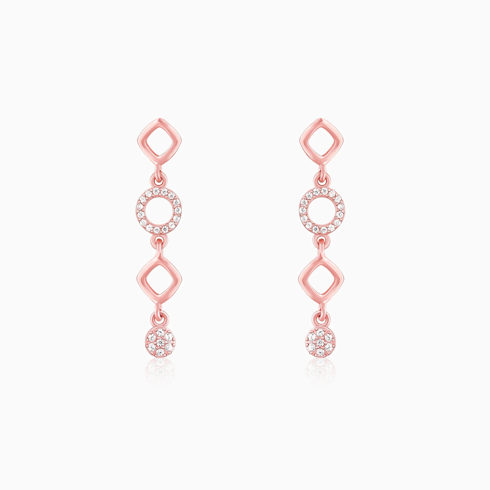 Anushka Sharma Rose Gold Queen Of Dreams Earrings