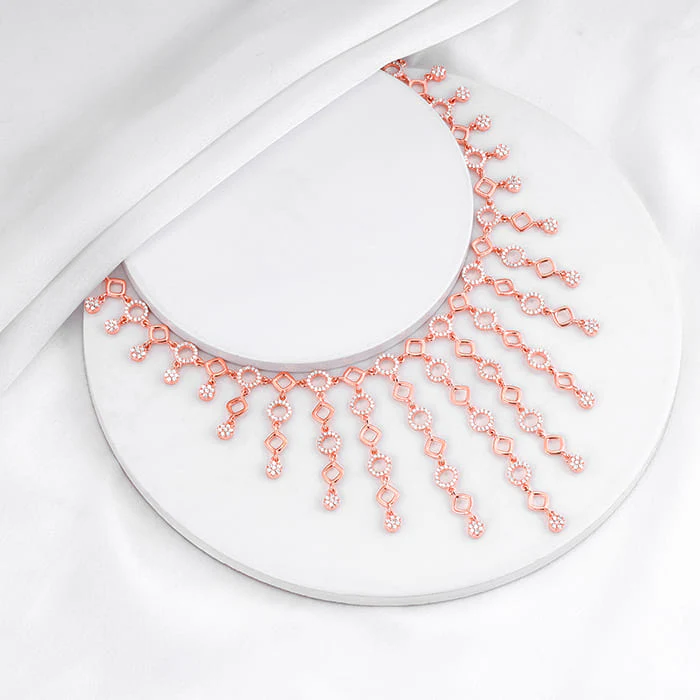 Anushka Sharma Rose Gold Queen Of Dreams Necklace - Image 2