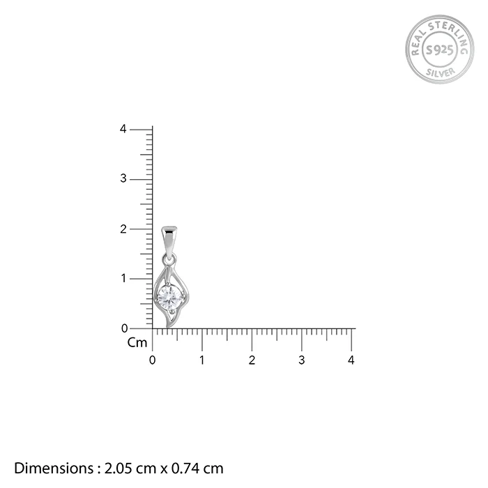 Anushka Sharma Silver Falling Dew Pendant With Link Chain - Image 5