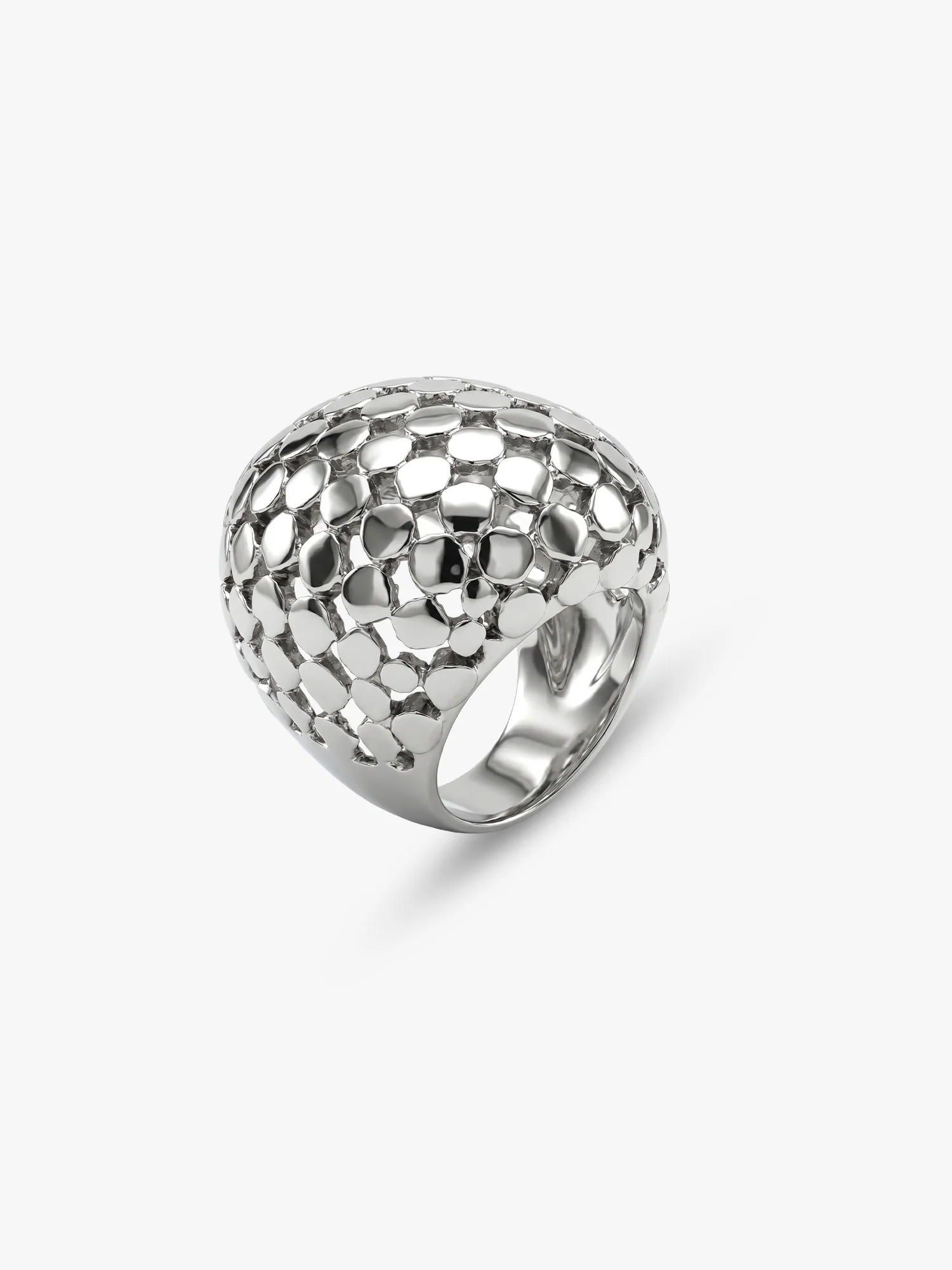 Barely There Rhodium Plated Ring (Size 14) - Image 4