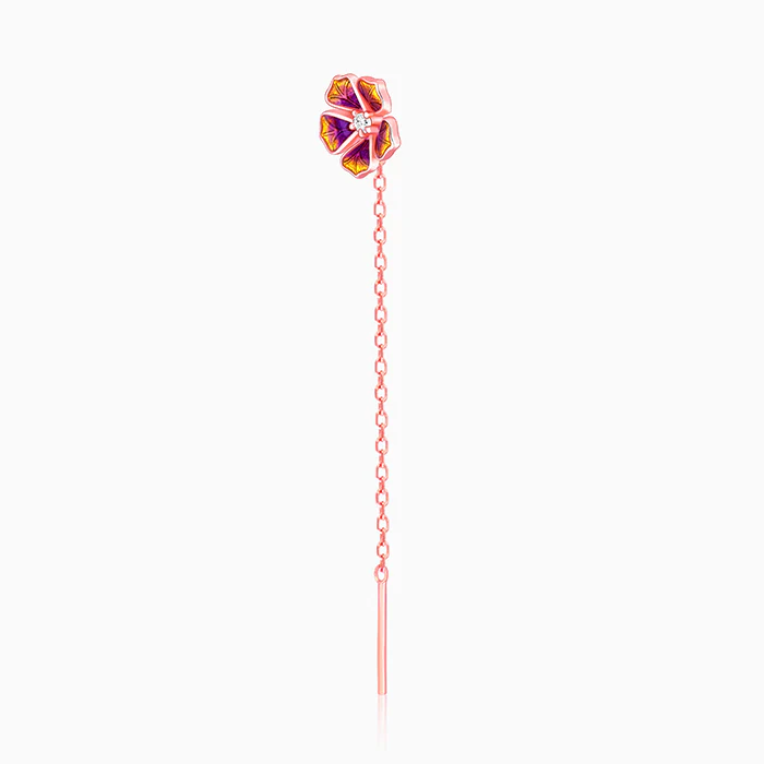 Rose Gold Bell Mallow Earrings - Image 4