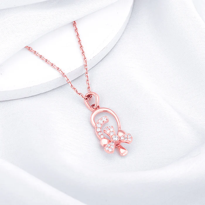 Rose Gold Mindful Musli Spin Pendant With Link Chain - Image 2