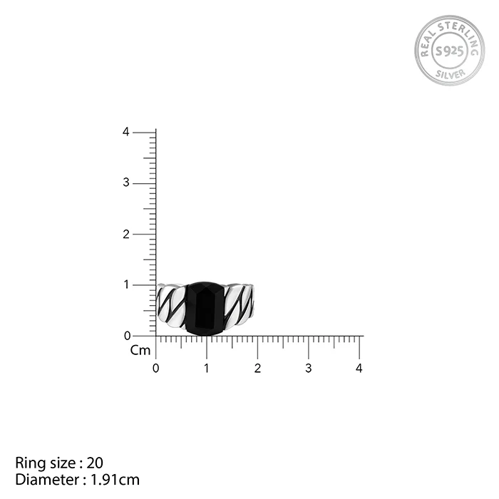 Black Rhodium Impeccable Ring For Him - Image 7