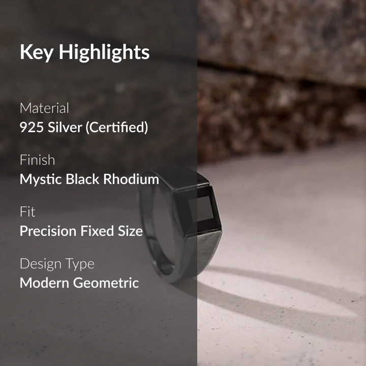 Black Rhodium Jazz Up Ring For Him - Image 2