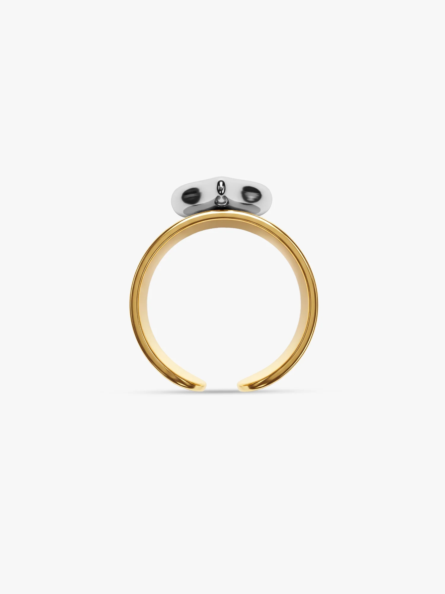 Bold Heart Dual Tone Ring (Size 14) - Image 5