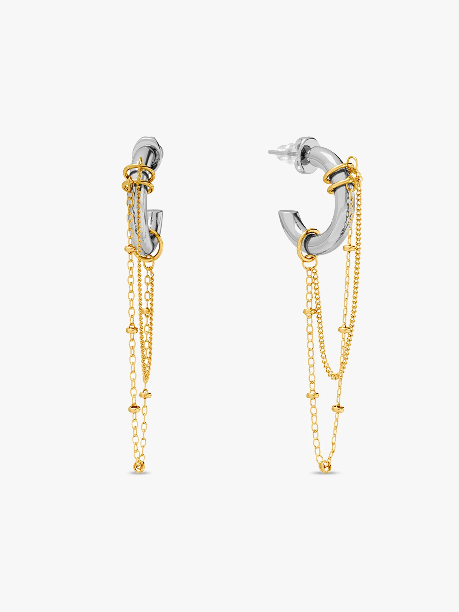 Chain Swing Dual Tone Danglers