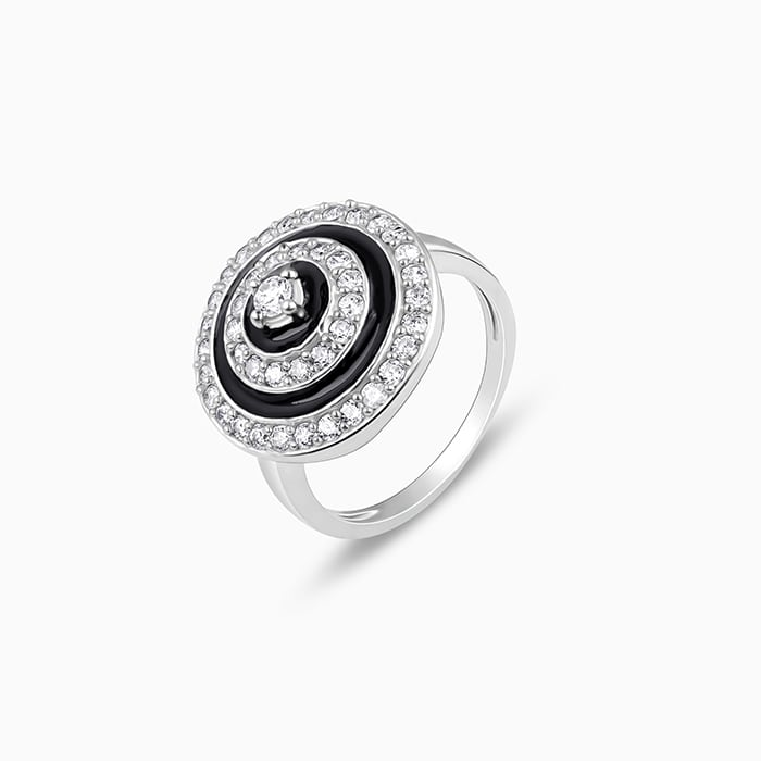 Silver Midnight Halo Ring - Image 4