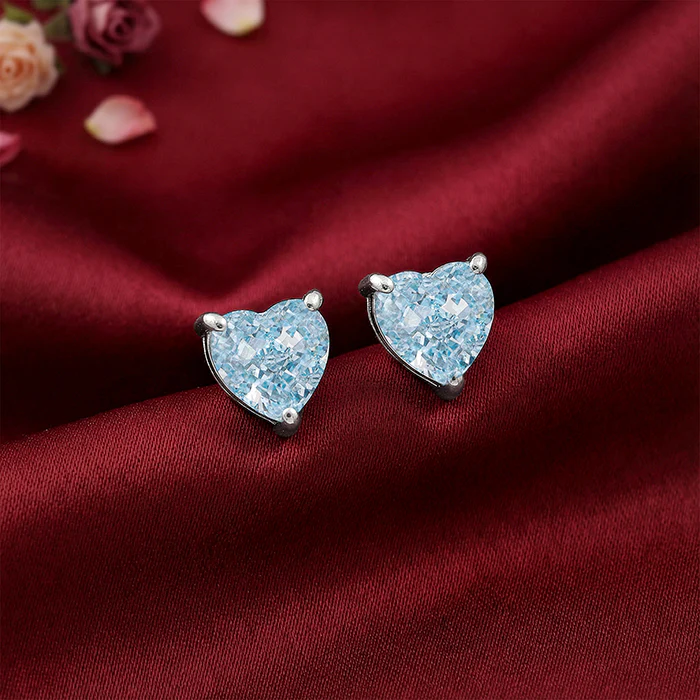 Silver Kiss Me Studs - Image 2