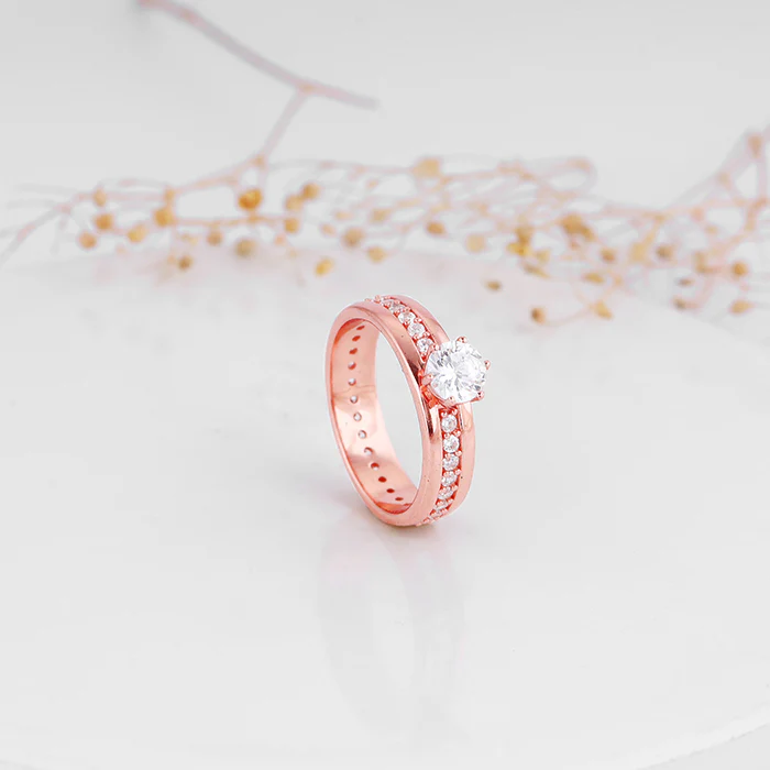 Rose Gold Bright Trail Ring - Image 2