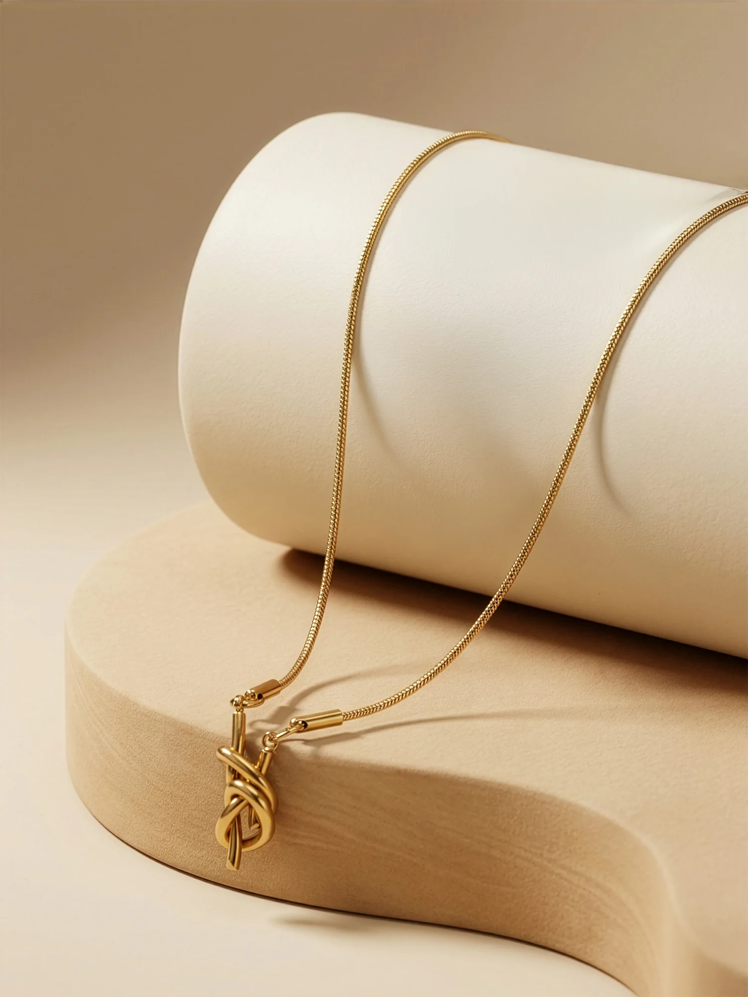 Clean Girl Drop Gold Plated Necklace - Image 2