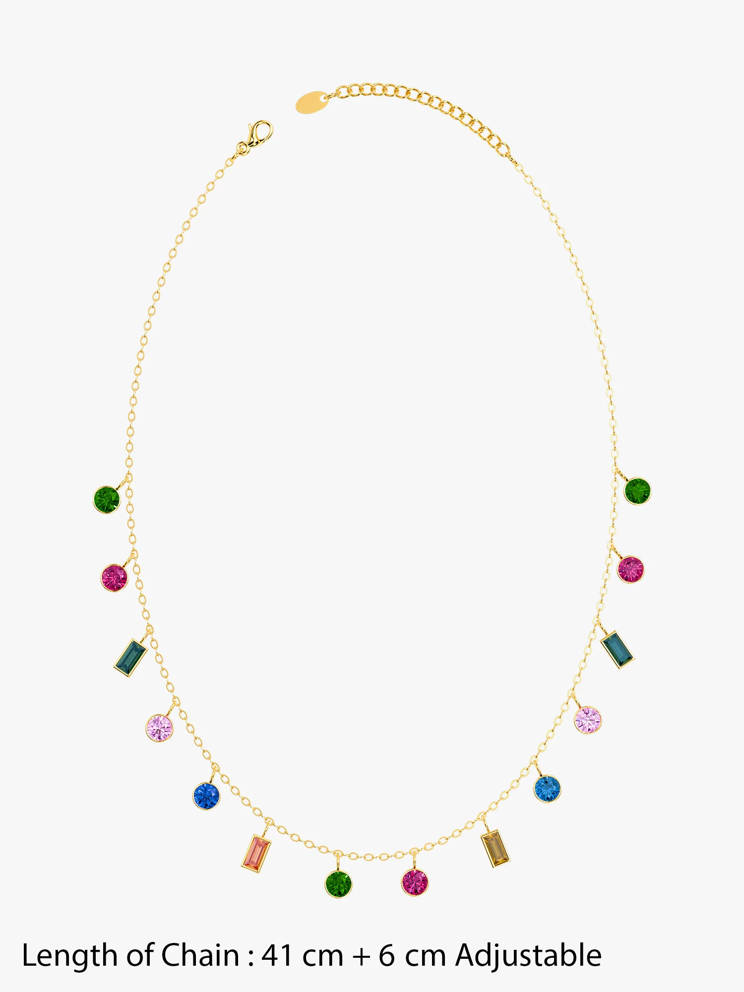 Color Pop Charm Gold Plated Necklace - Image 5