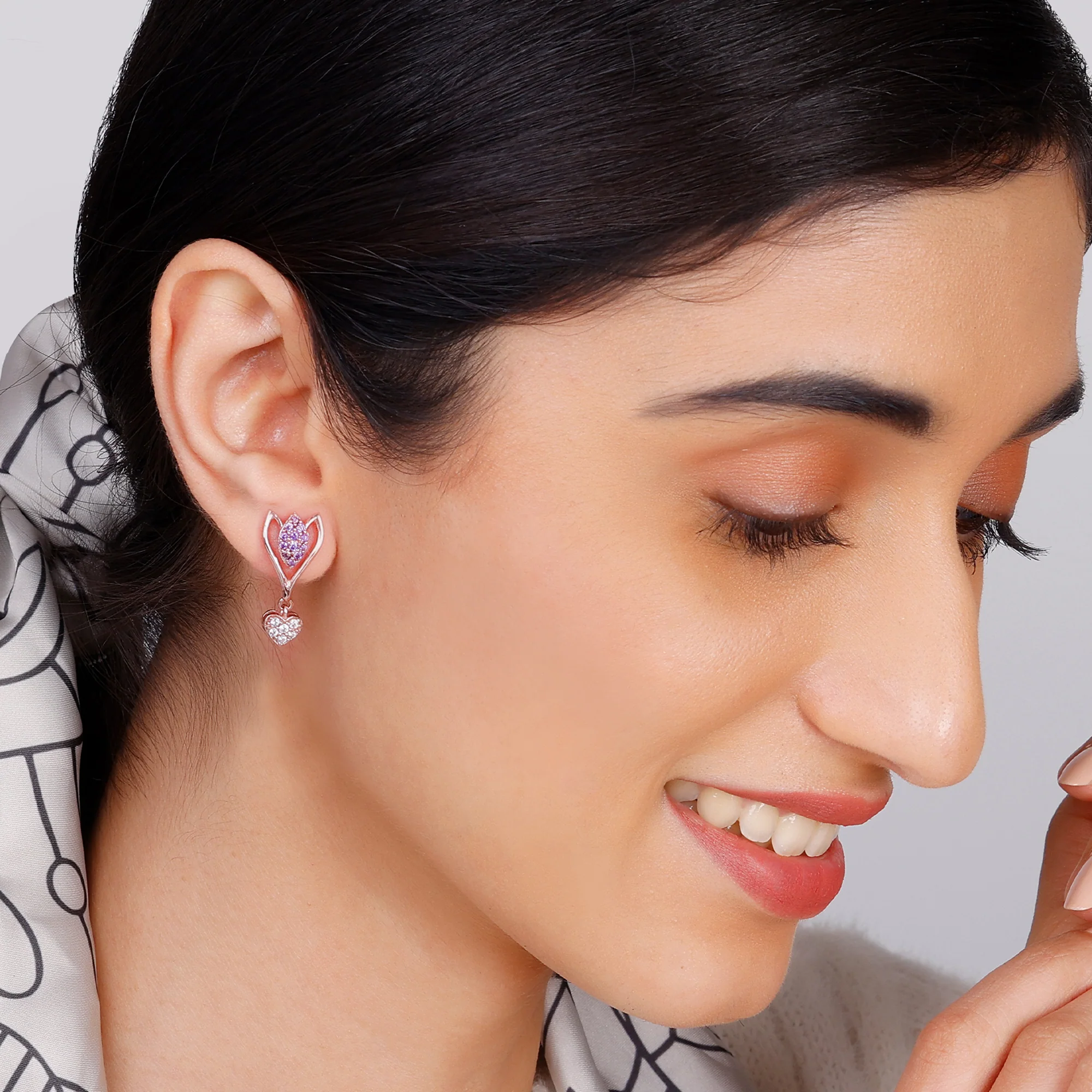 Rose Gold Blossoming Crocus Earrings - Image 3
