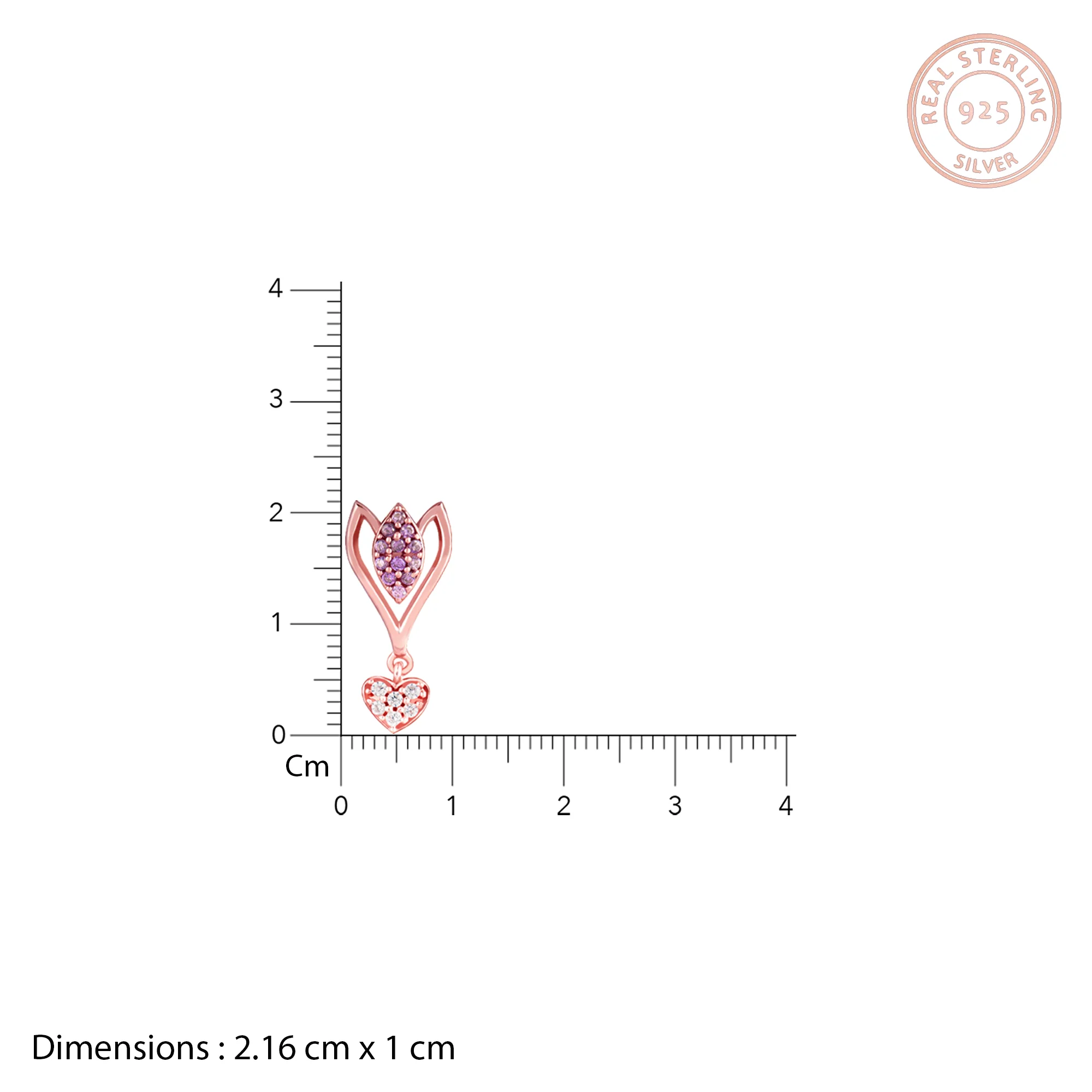 Rose Gold Blossoming Crocus Earrings - Image 4