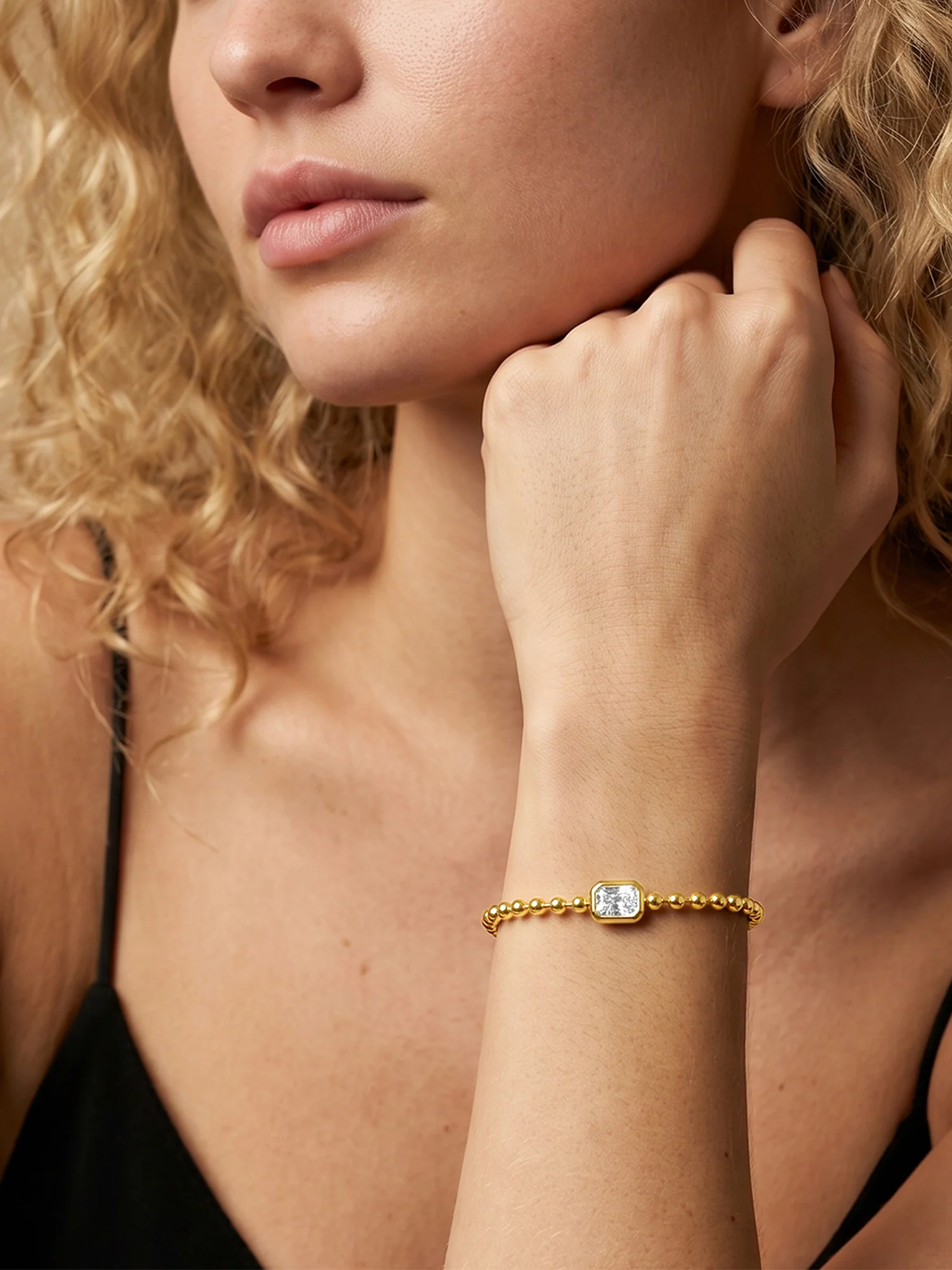 Crystal Hit Gold Plated Bracelet - Image 3