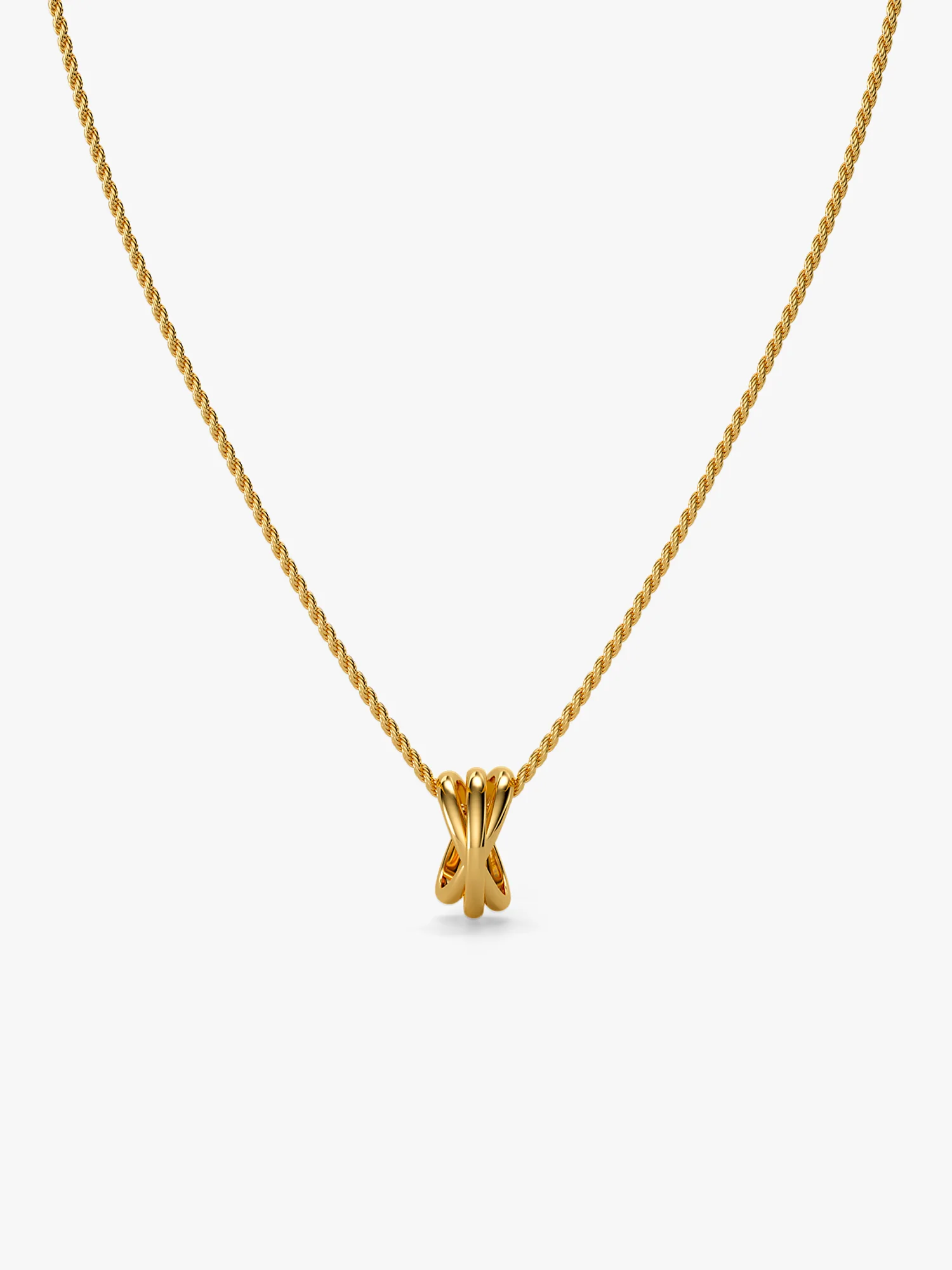 Daily Shine Gold Plated Pendant With Link Chain - Image 4