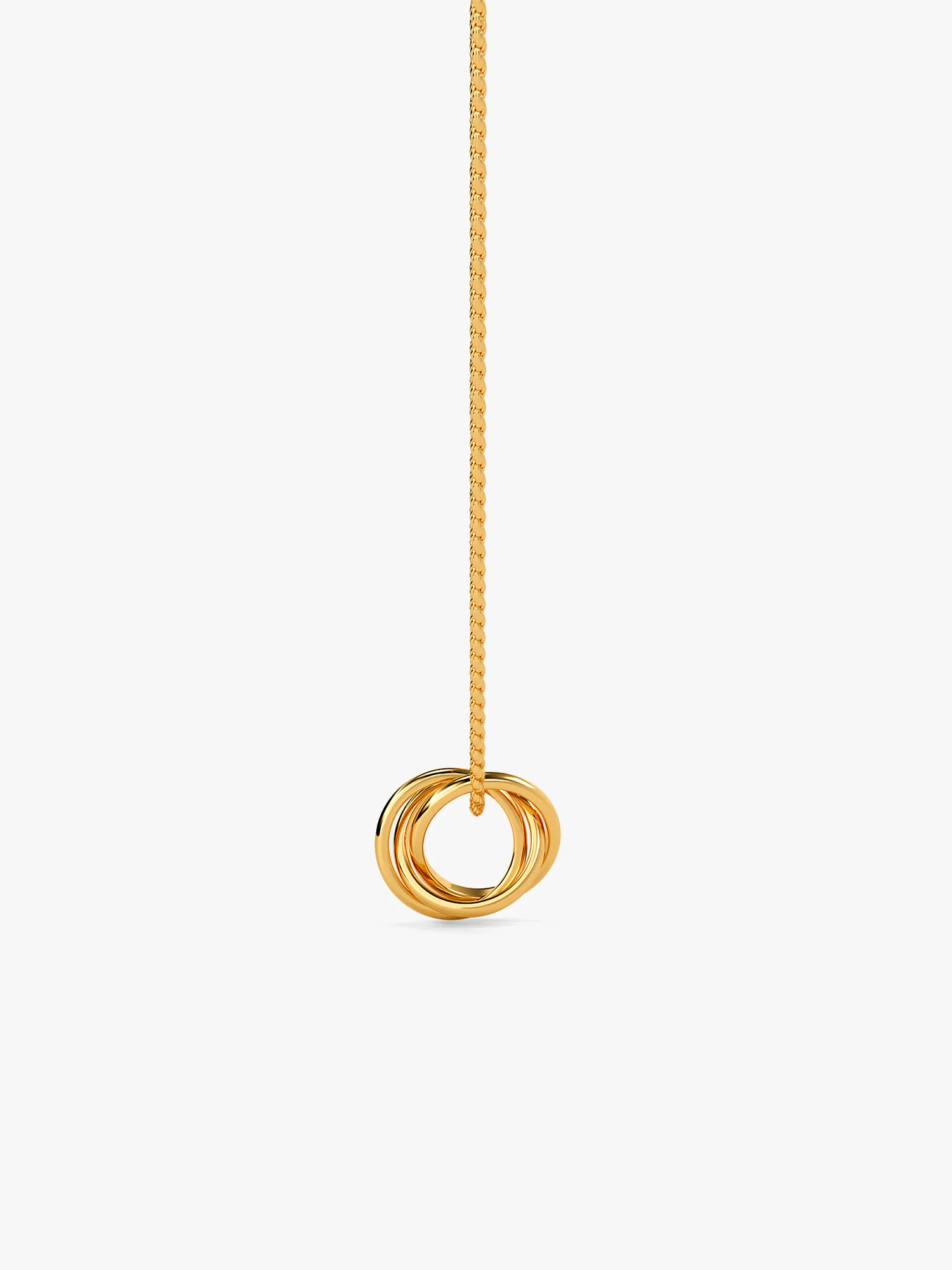 Daily Shine Gold Plated Pendant With Link Chain - Image 5