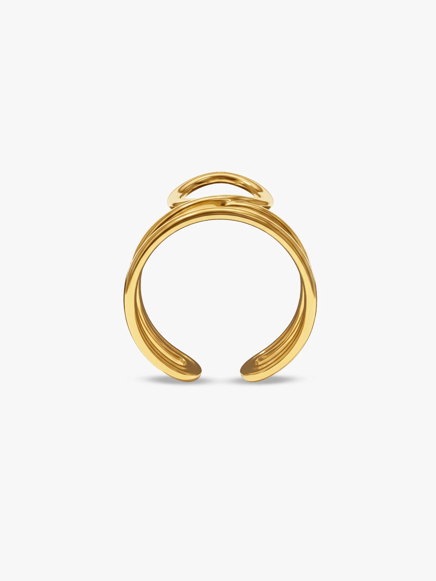 Double Trouble Gold Plated Ring (Size 13) - Image 5