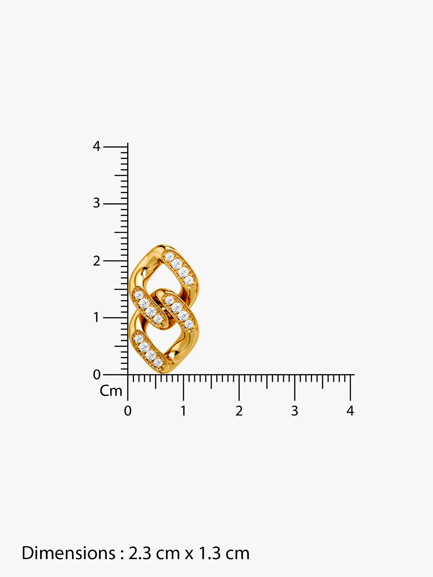 Drip Links Gold Plated Earrings - Image 6