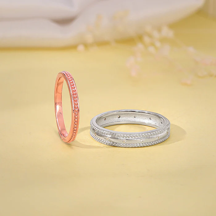 Dual Tone Lifeline Couple Band - Image 2