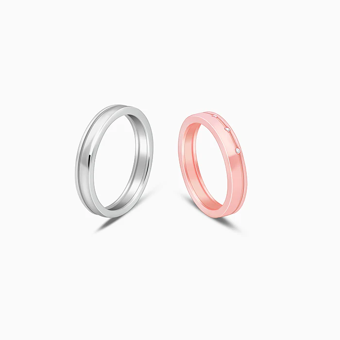 Dual Tone Soulbound Couple Band - Image 4