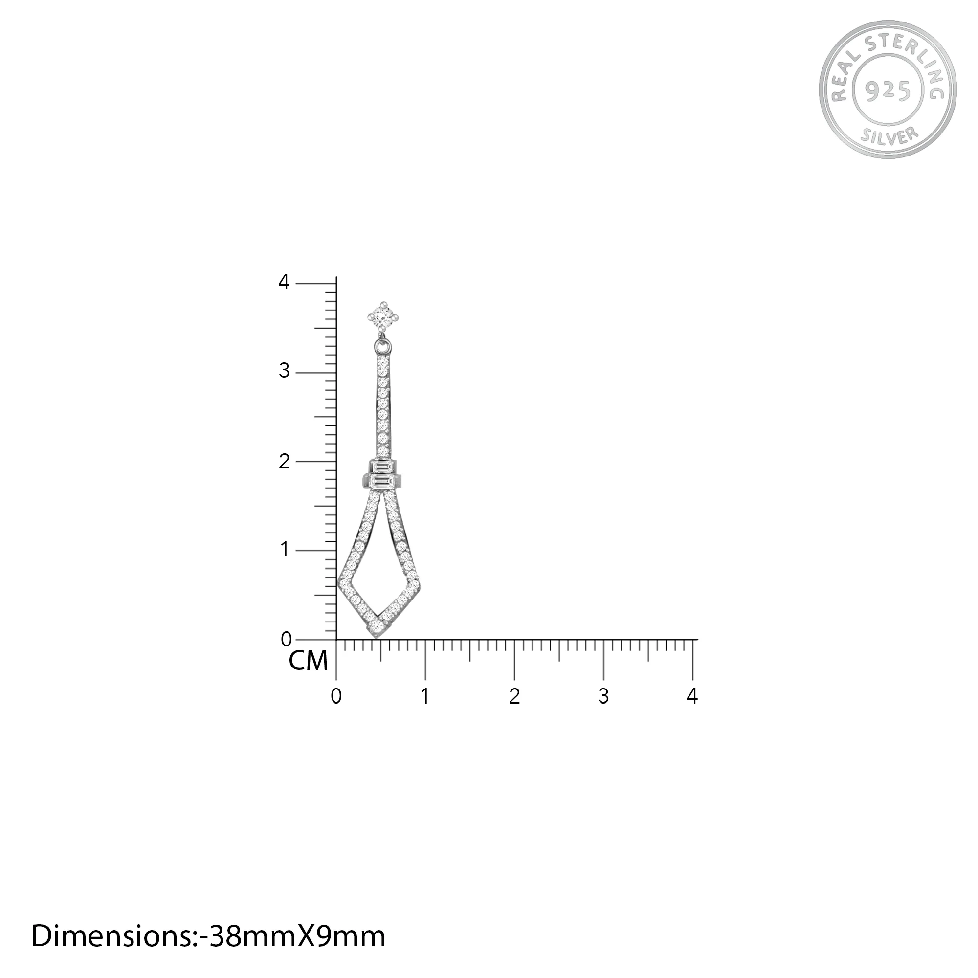 Silver Spear Dangler Earrings - Image 4