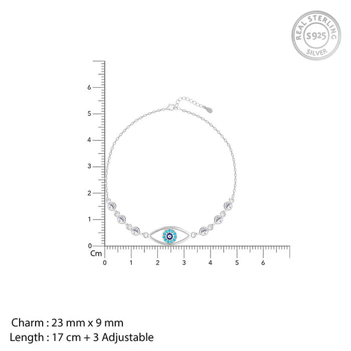 Silver Chary Eyes Bracelet - Image 4