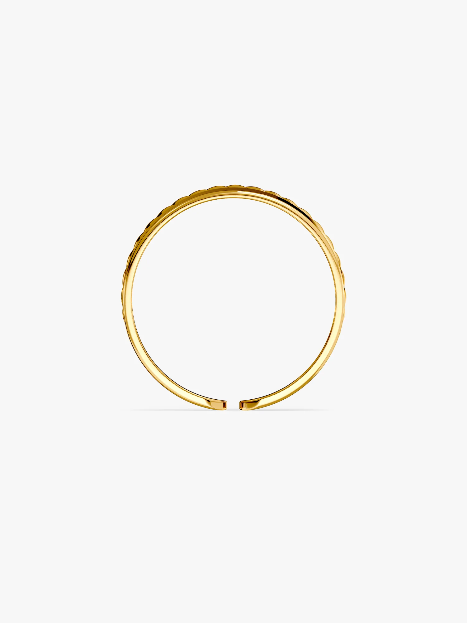 Faux Gold Plated Stack Ring (Size 14) - Image 5