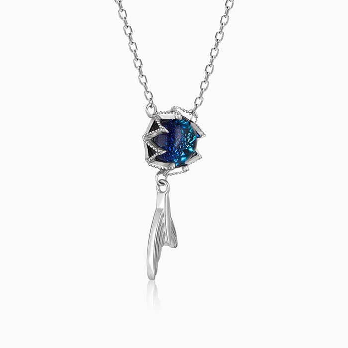 Silver Fin in Ocean Necklace - Image 4