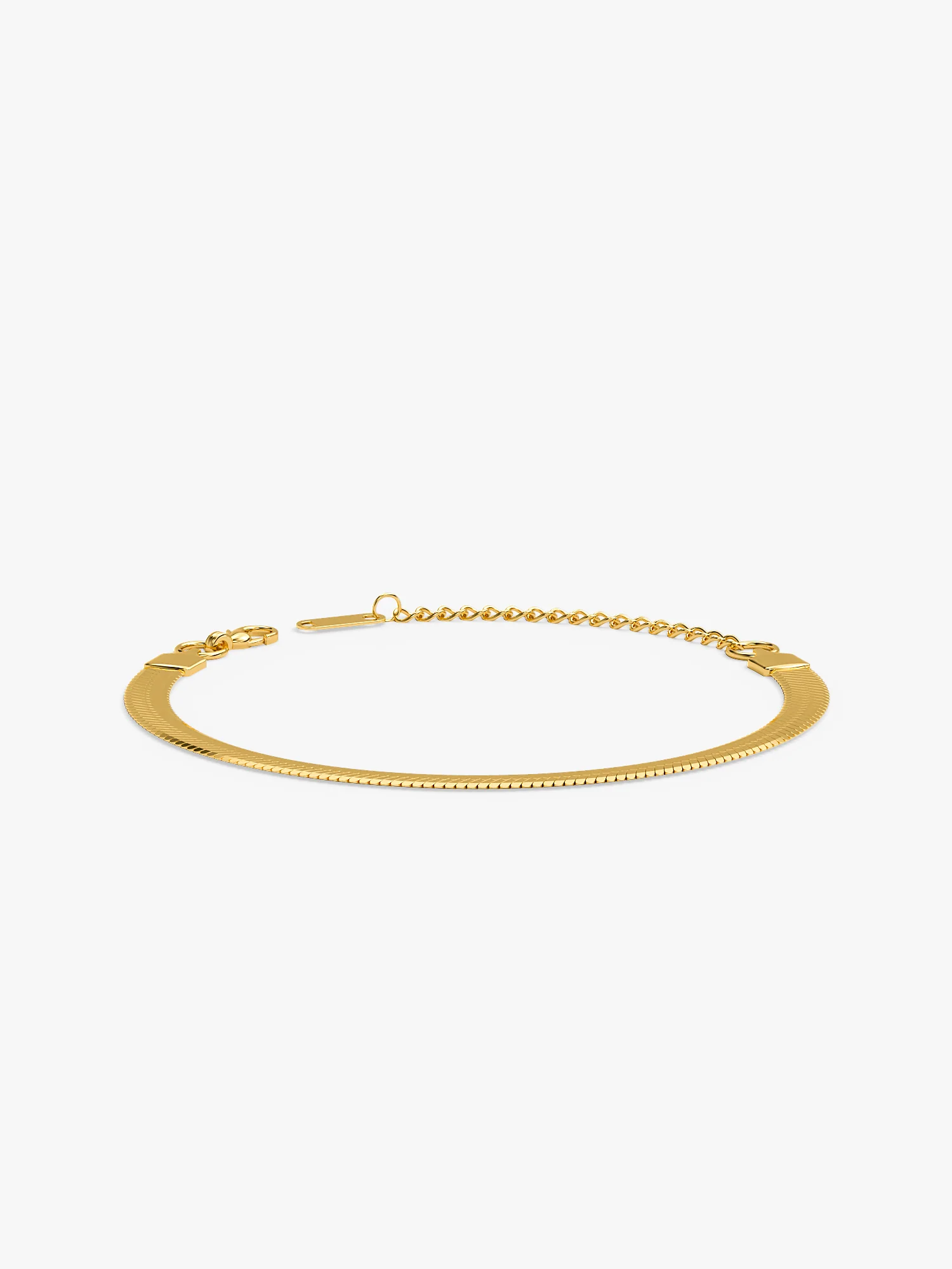 Flat Flex Gold Plated Bracelet - Image 4
