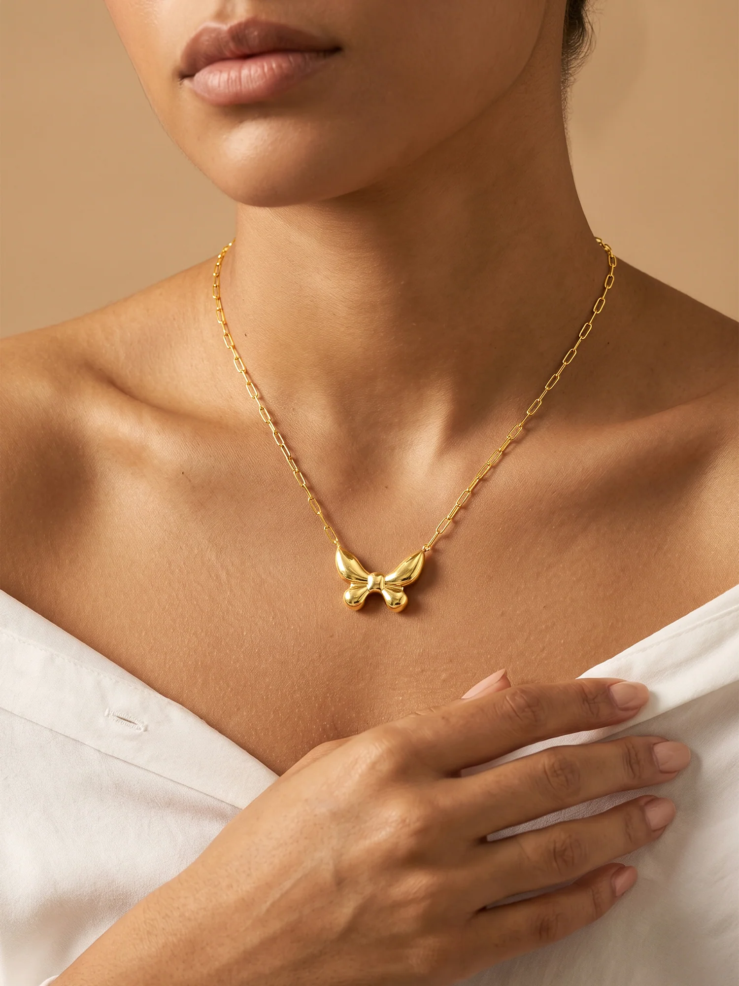 Fly Free Gold Plated Necklace - Image 3