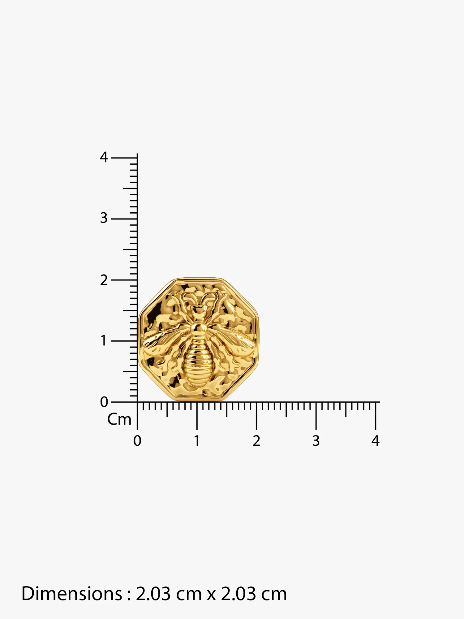 Geo Plate Gold Plated Studs - Image 6
