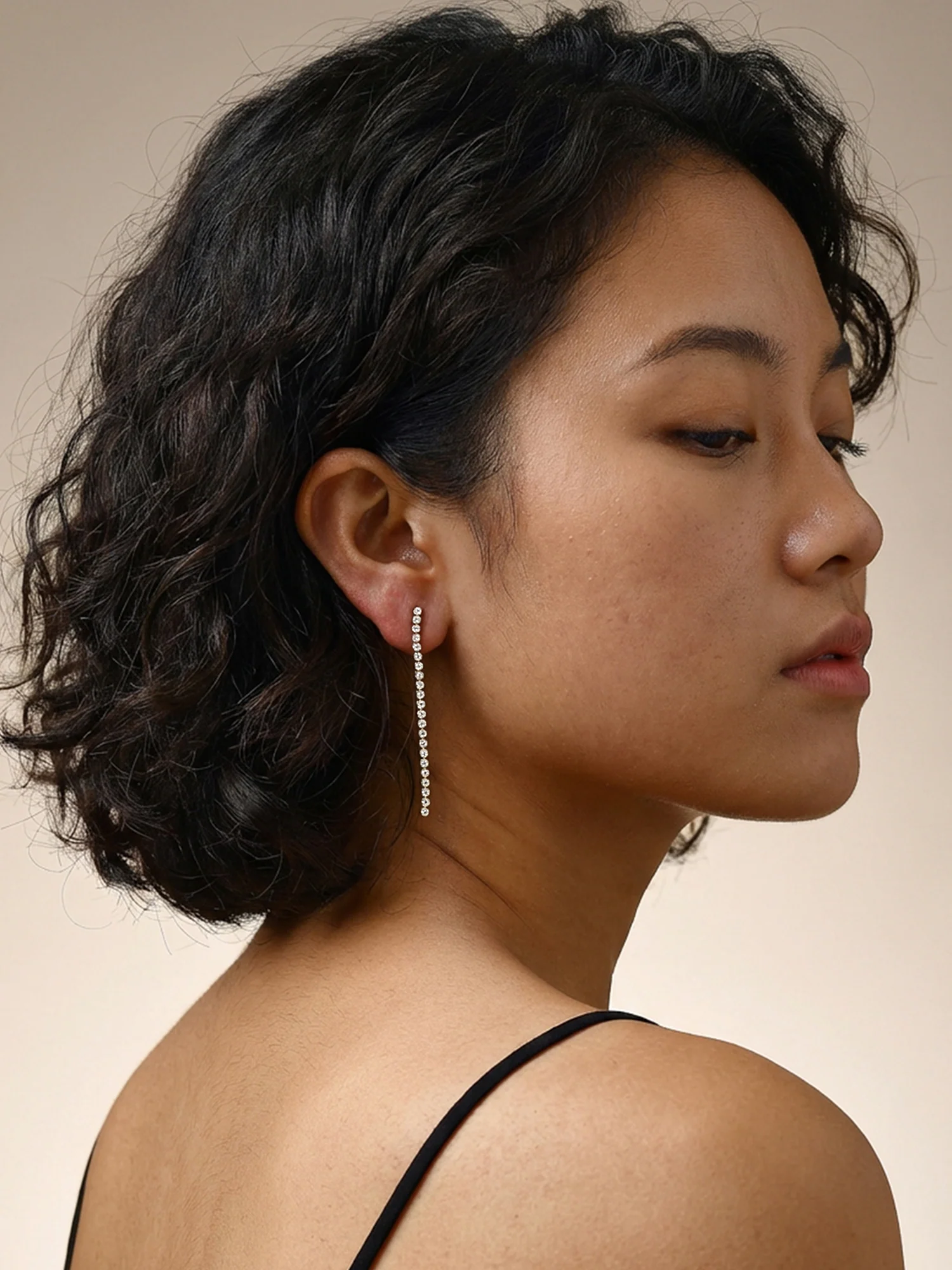 Glow Getter Gold Plated Dangler Earrings - Image 3