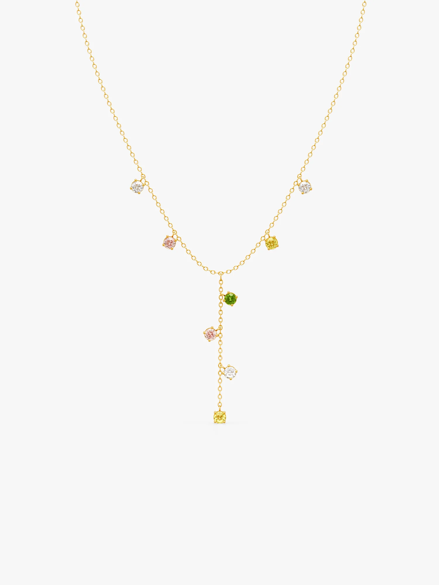 Glow Theory Gold Plated Lariate Necklace