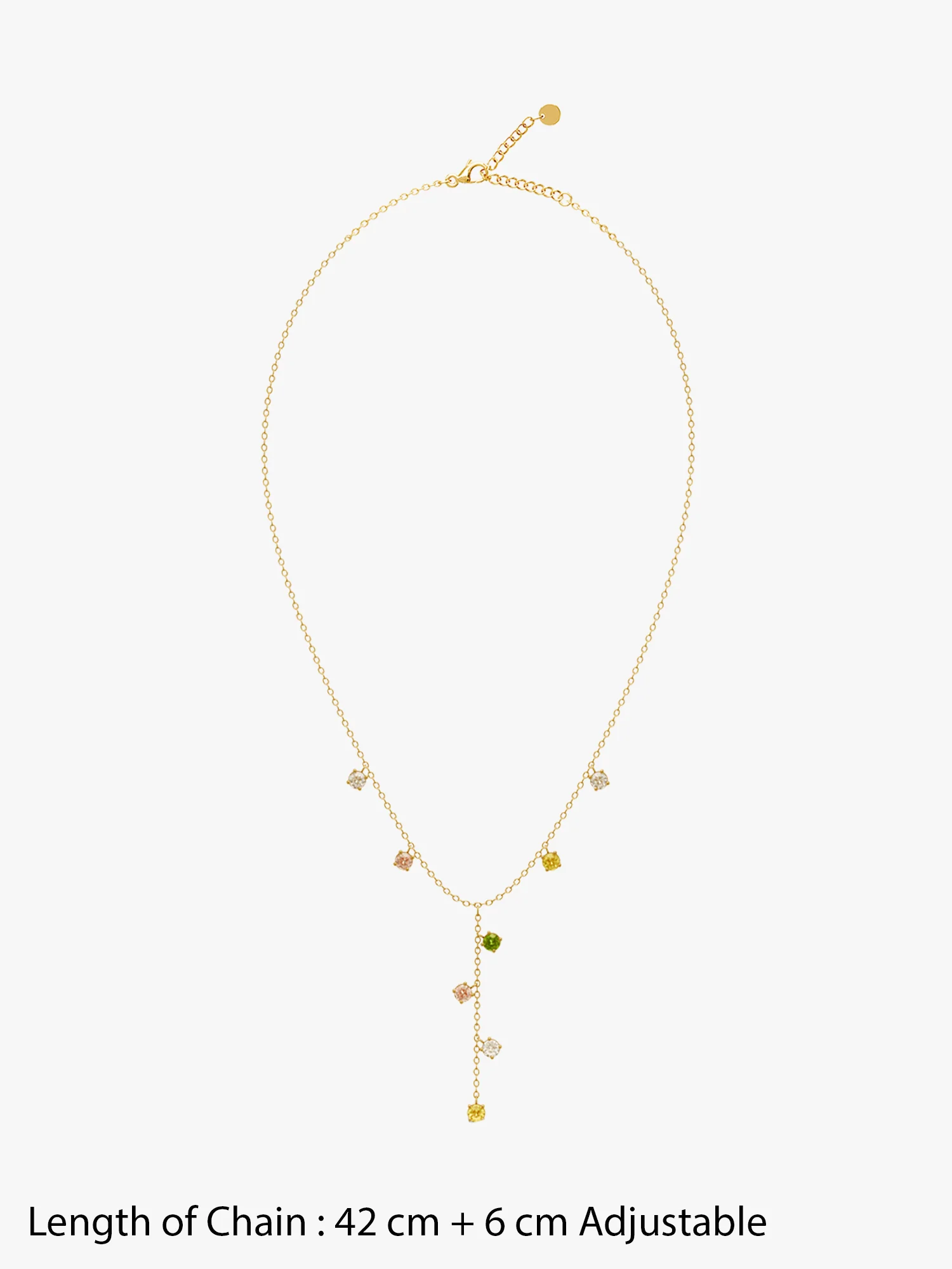 Glow Theory Gold Plated Lariate Necklace - Image 5