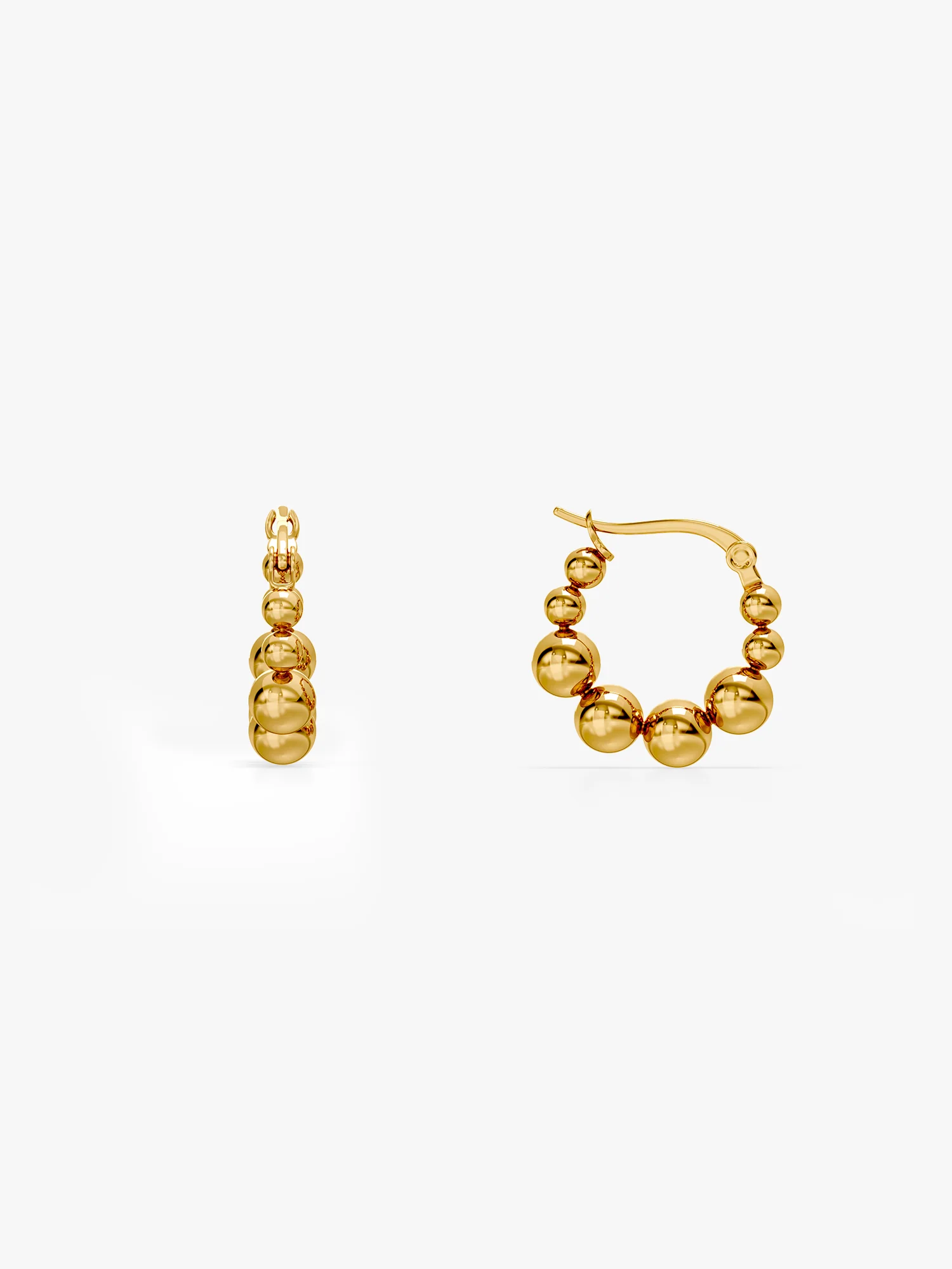 Glow Up Gold Plated Hoops - Image 5