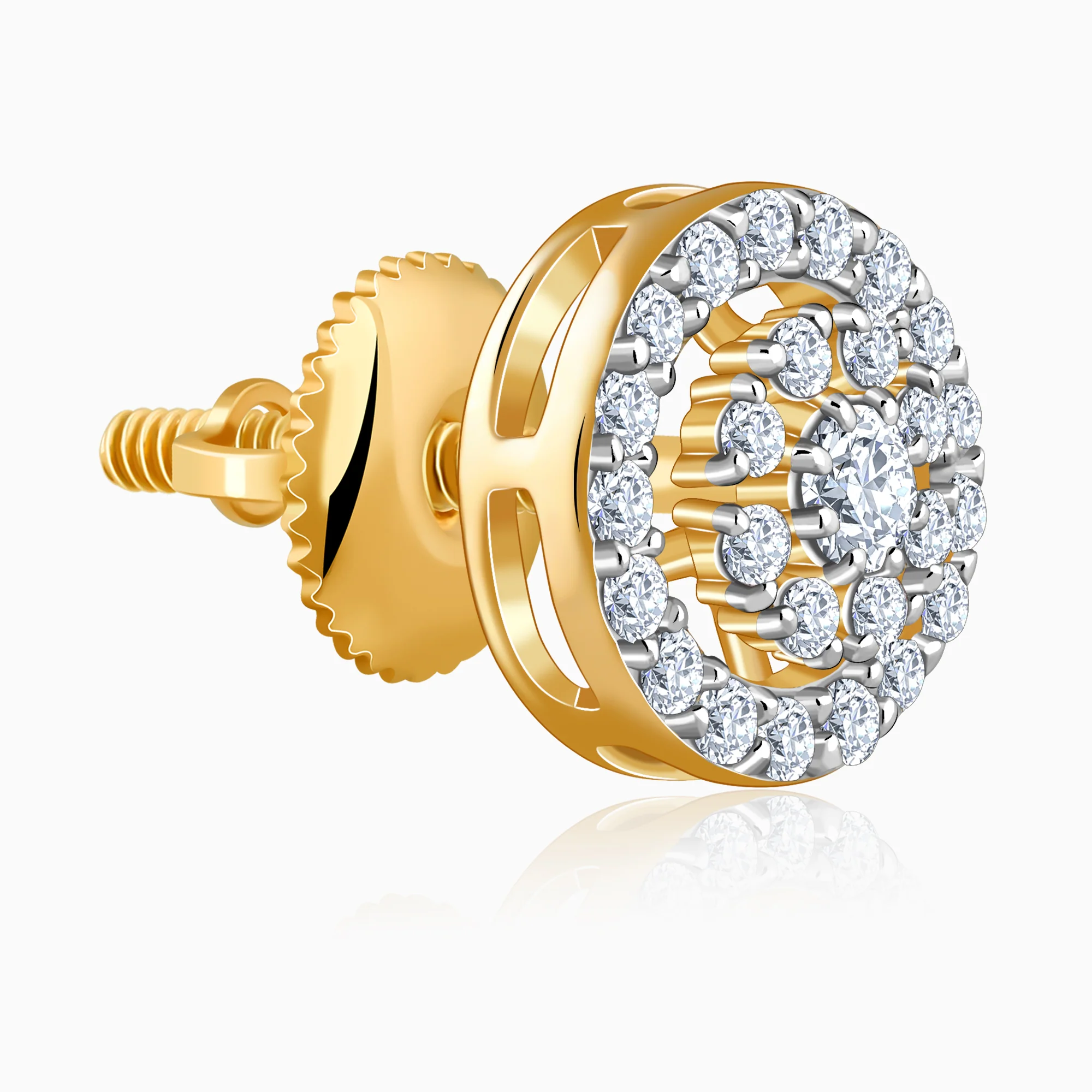 Gold After Glow Lab Grown Diamond Earrings - Image 4