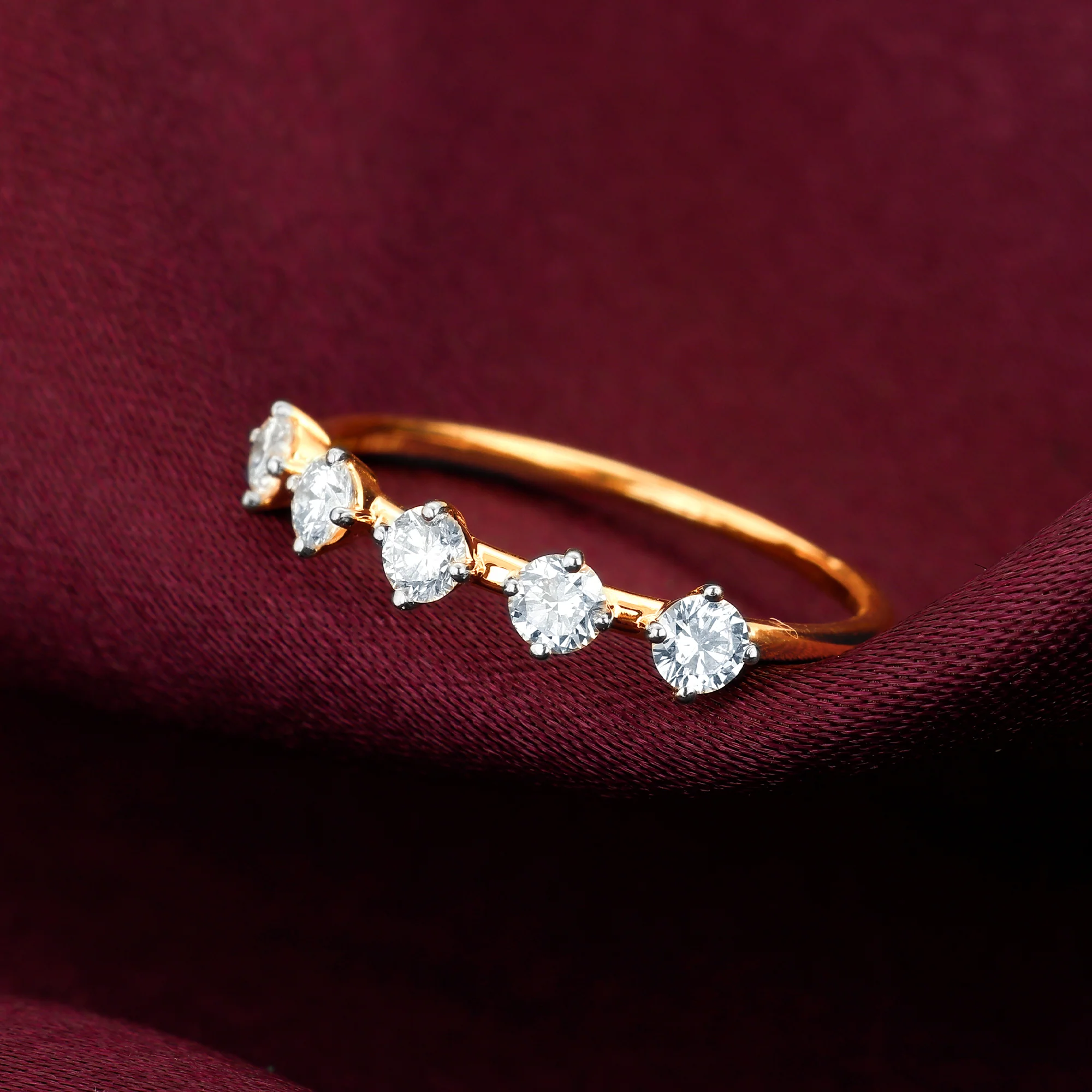 Gold Eternally Treasured Diamond Ring - Image 2
