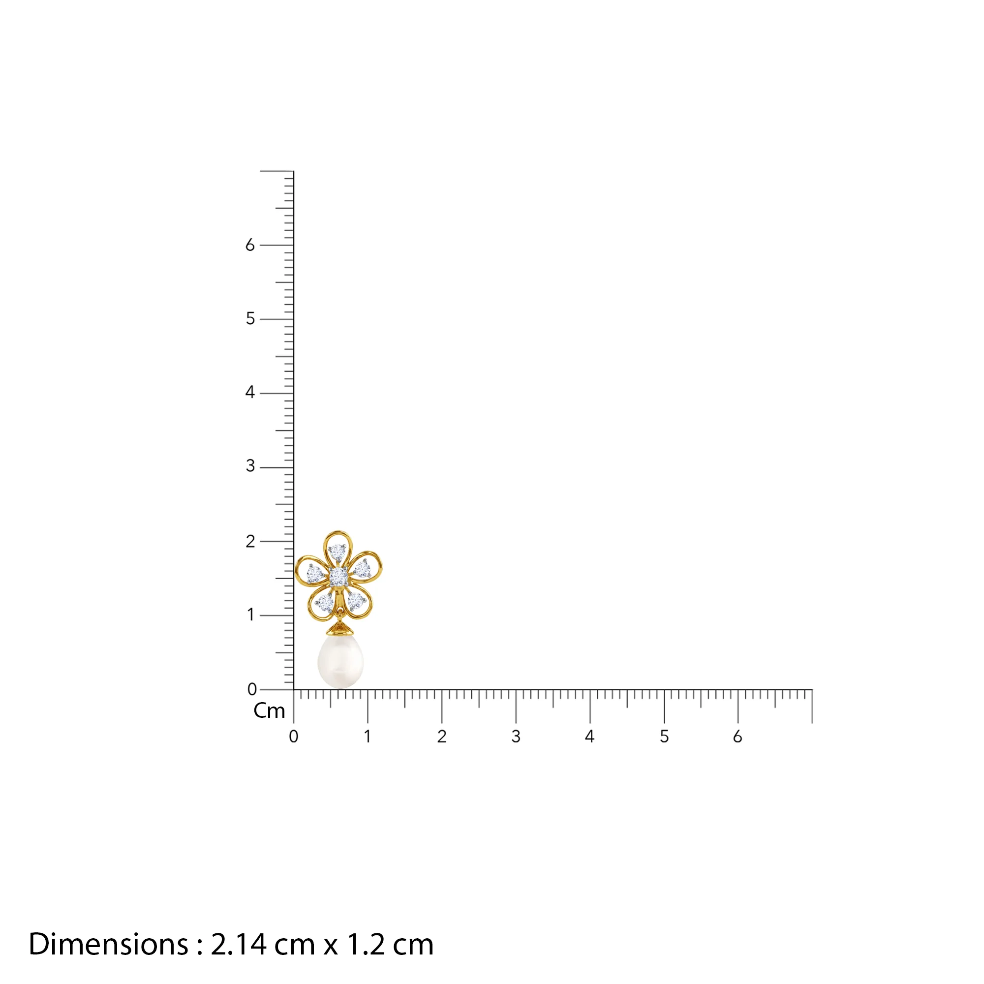 Gold Anthos Shine Lab Grown Diamond Earrings - Image 5
