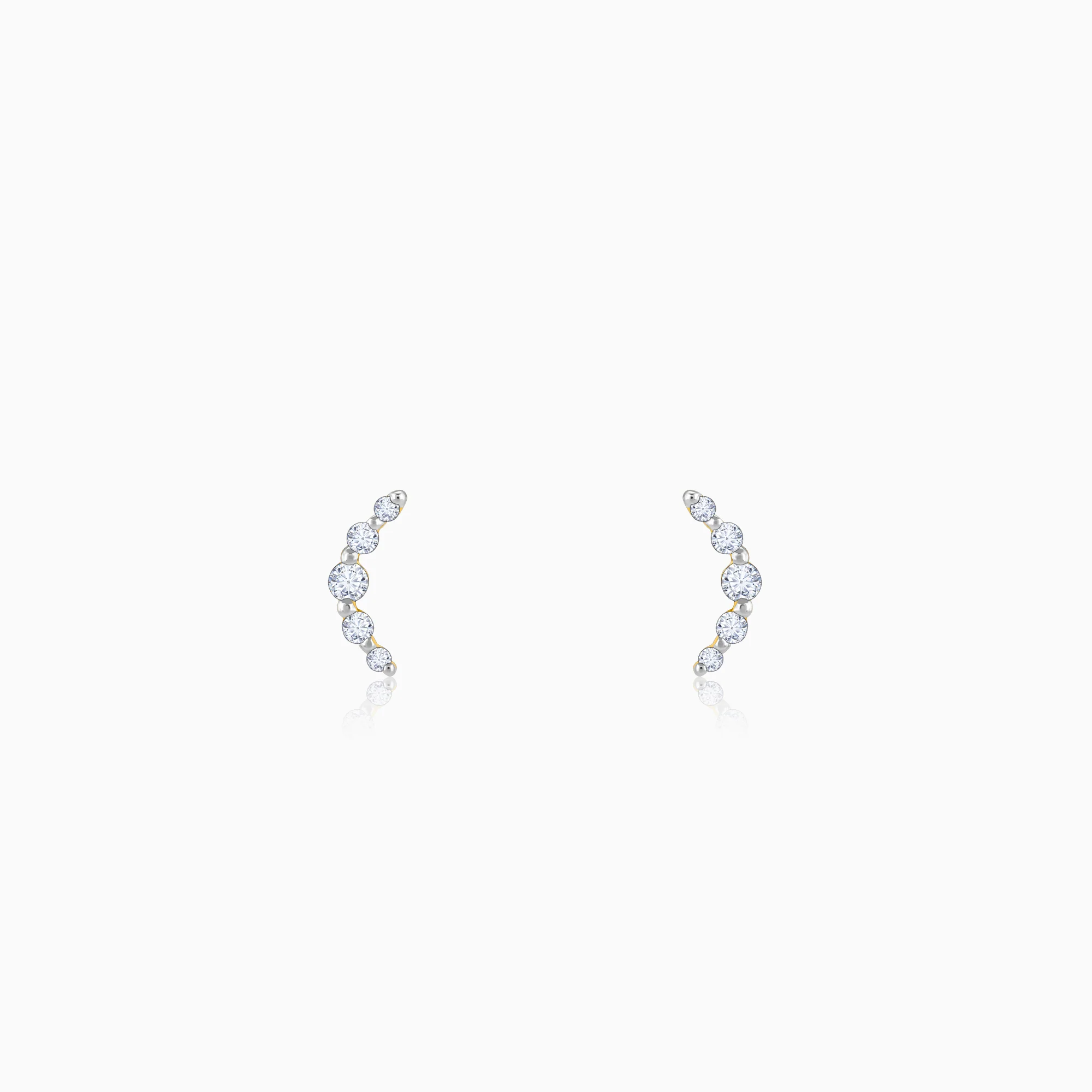Gold Arc of Beauty Lab Grown Diamond Earrings