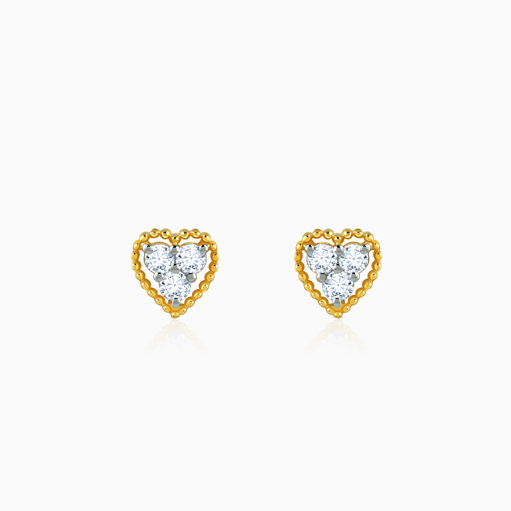 Gold Aurahart Lab Grown Diamond Earrings