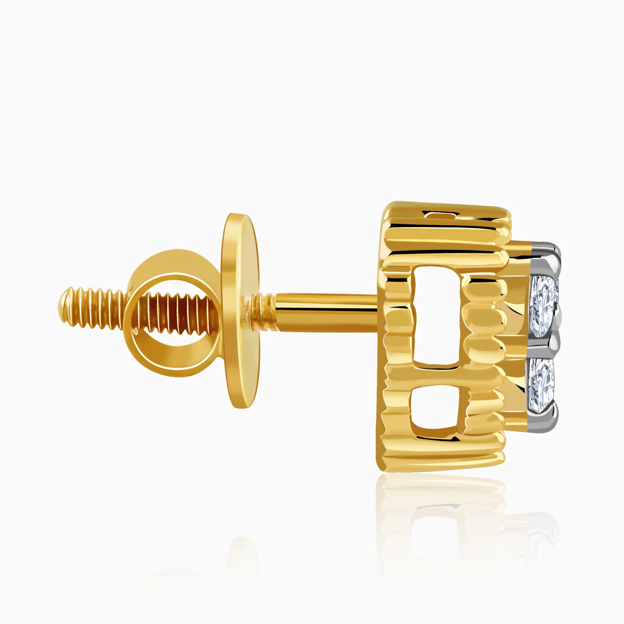 Gold Aurahart Lab Grown Diamond Earrings - Image 5