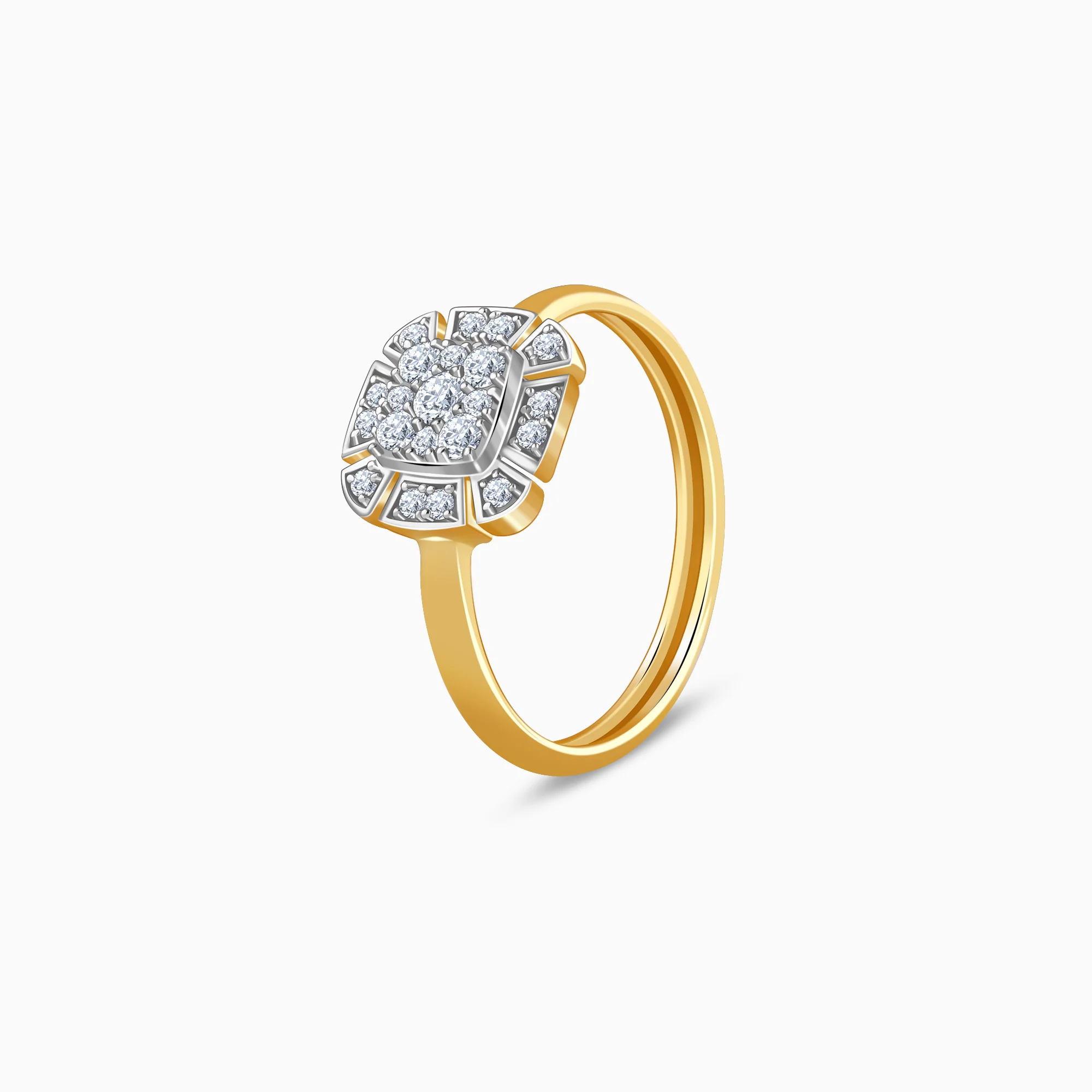 Gold Aurelia Charm Lab Grown Diamond Ring - Image 4