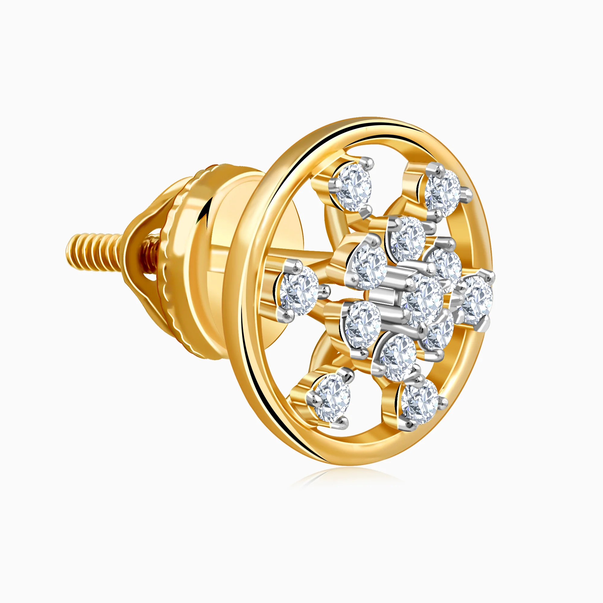 Gold Aurelle Lab Grown Diamond Earrings - Image 4