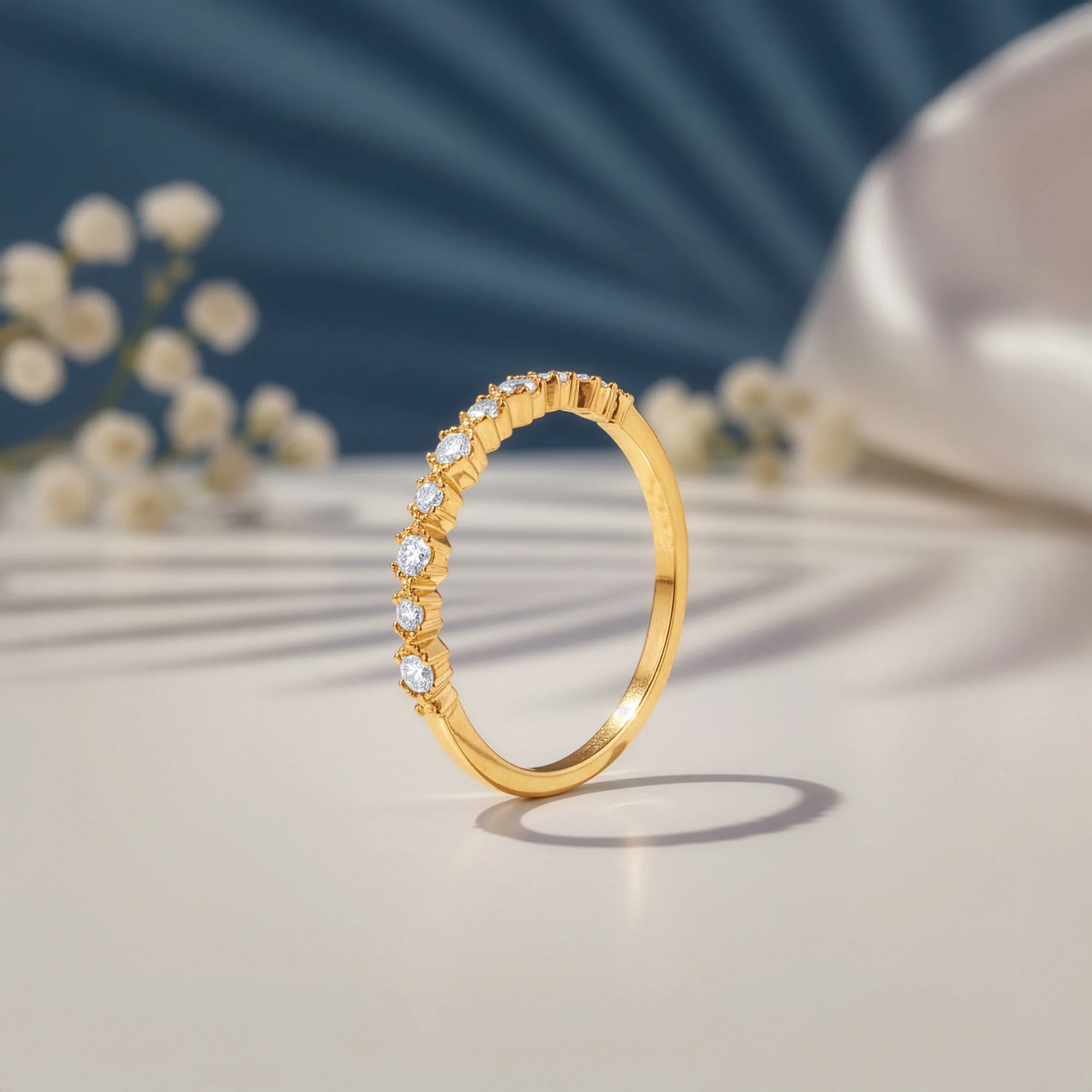 Gold Aurine Lab Grown Diamond Ring - Image 2