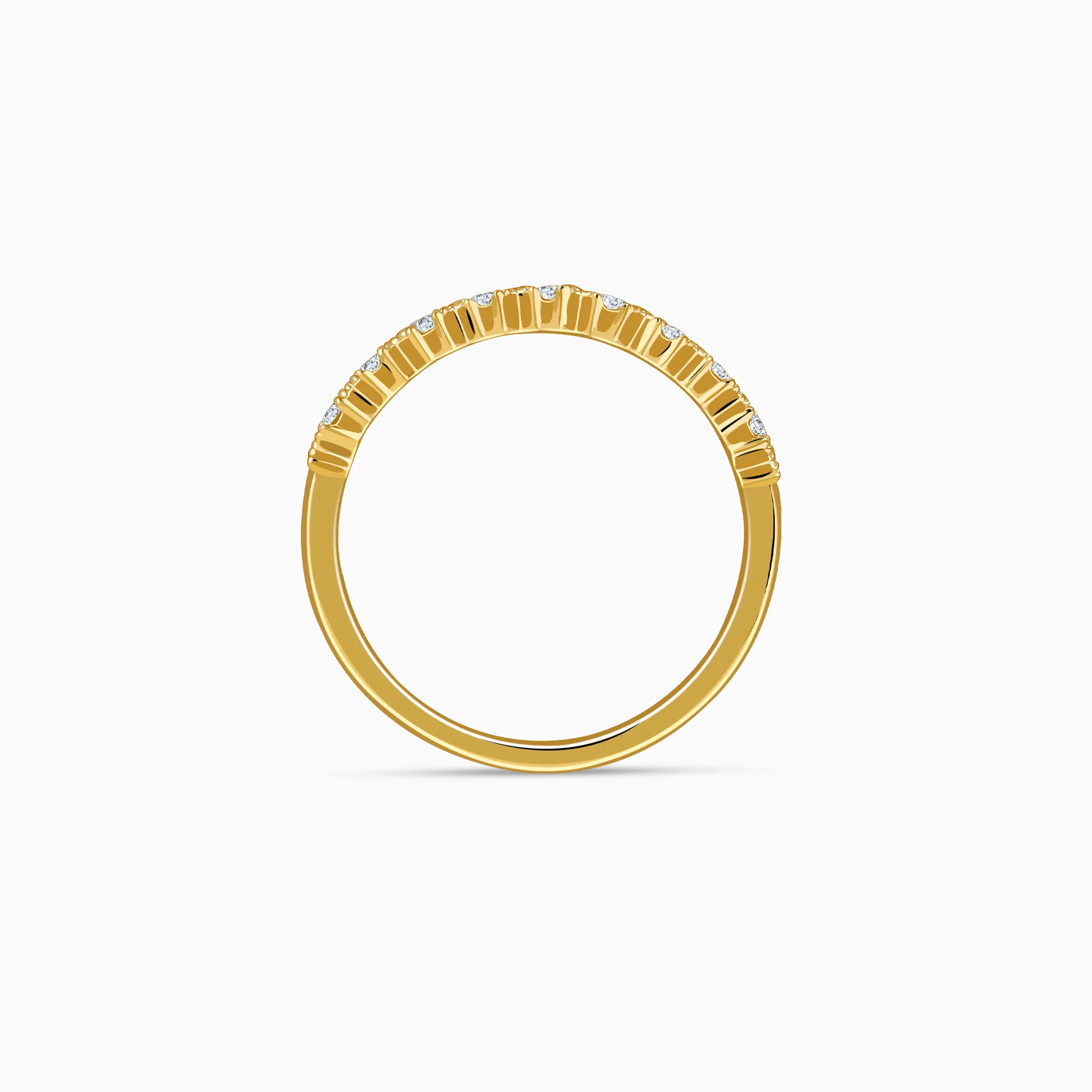 Gold Aurine Lab Grown Diamond Ring - Image 5